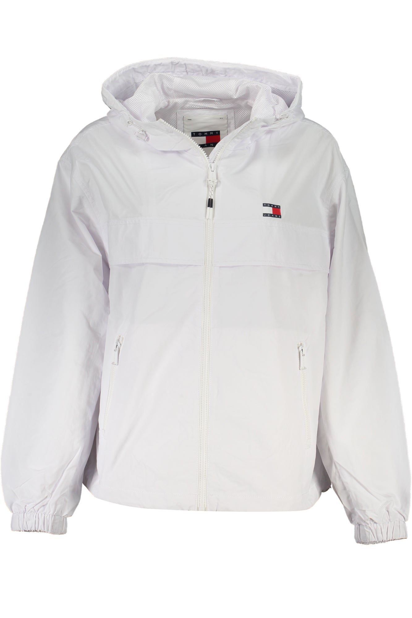 DW0DW17747_BIYBR – Damen Sportjacke Weiß mit Kapuze aus 95% recyceltem Nylon – Größe: XS, S, M, L, XL – Farbe: Bianco