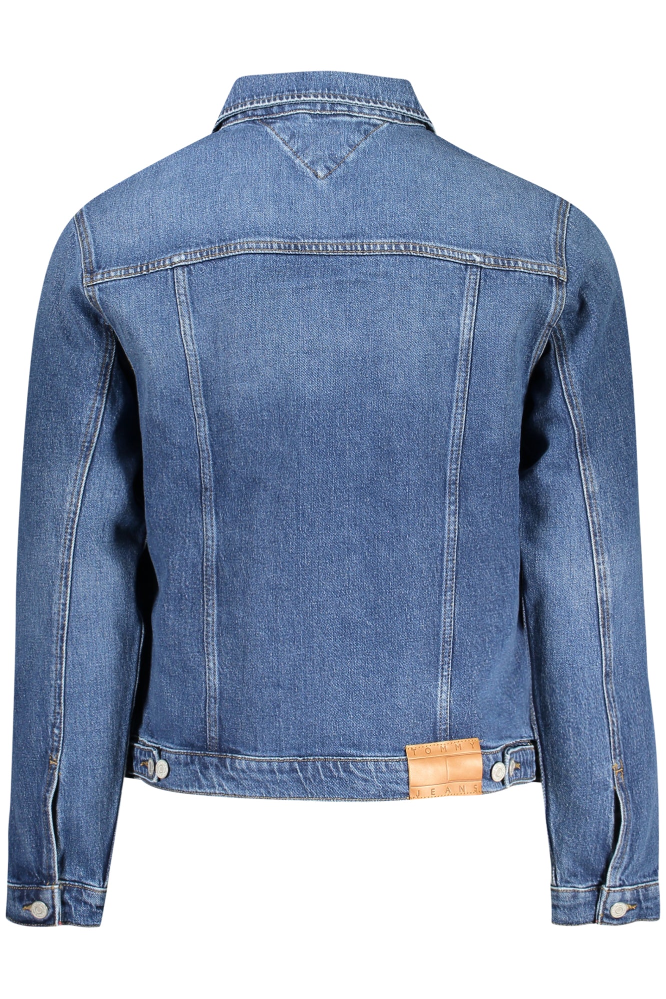 DM0DM20623_BL1BK – Blaue Herren Sport-Jeansjacke mit Stickerei aus 50% Regenerat-Baumwolle – Größe: S, M, L, XL – Farbe: Blu