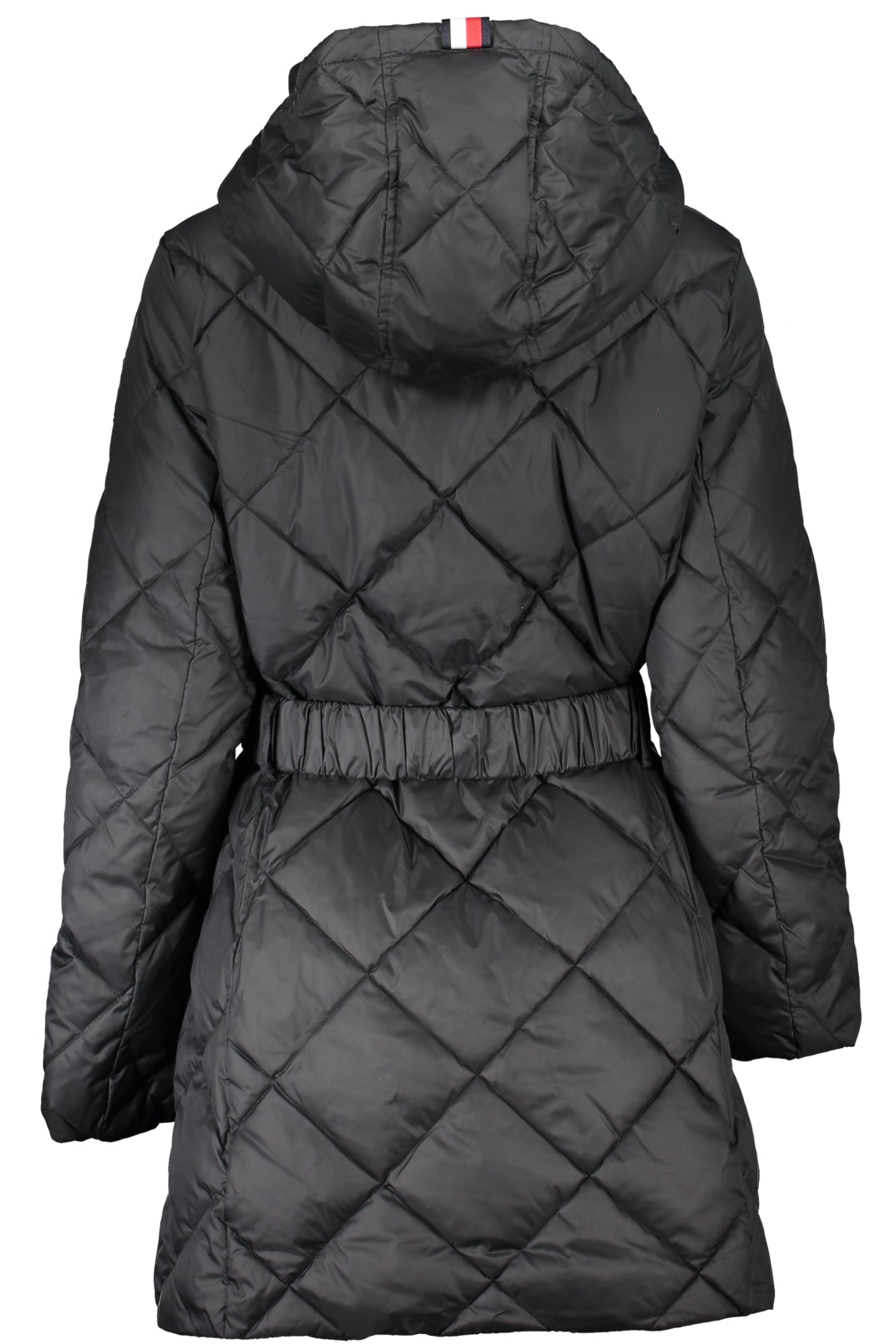 WW0WW40326_NEBDS – Umweltfreundliche Damenjacke Schwarz mit abnehmbarer Kapuze und Logo – Größe: 2XS, XS, S – Farbe: Nero