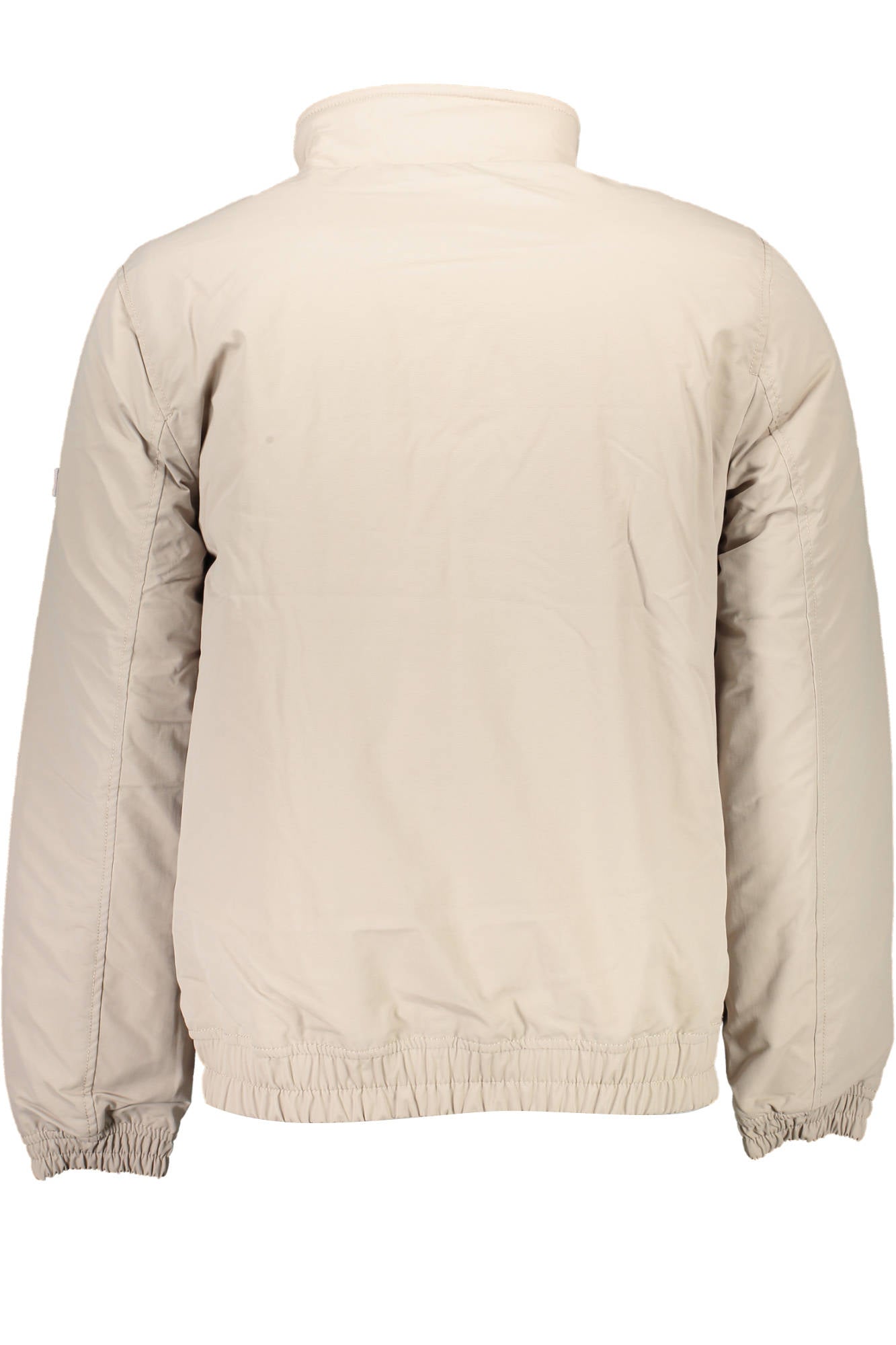DM0DM14454_BEIGE_RAZ – Beige Herrenjacke mit Logo aus 50 % recyceltem Nylon, langarm – Größe: XL – Farbe: Beige