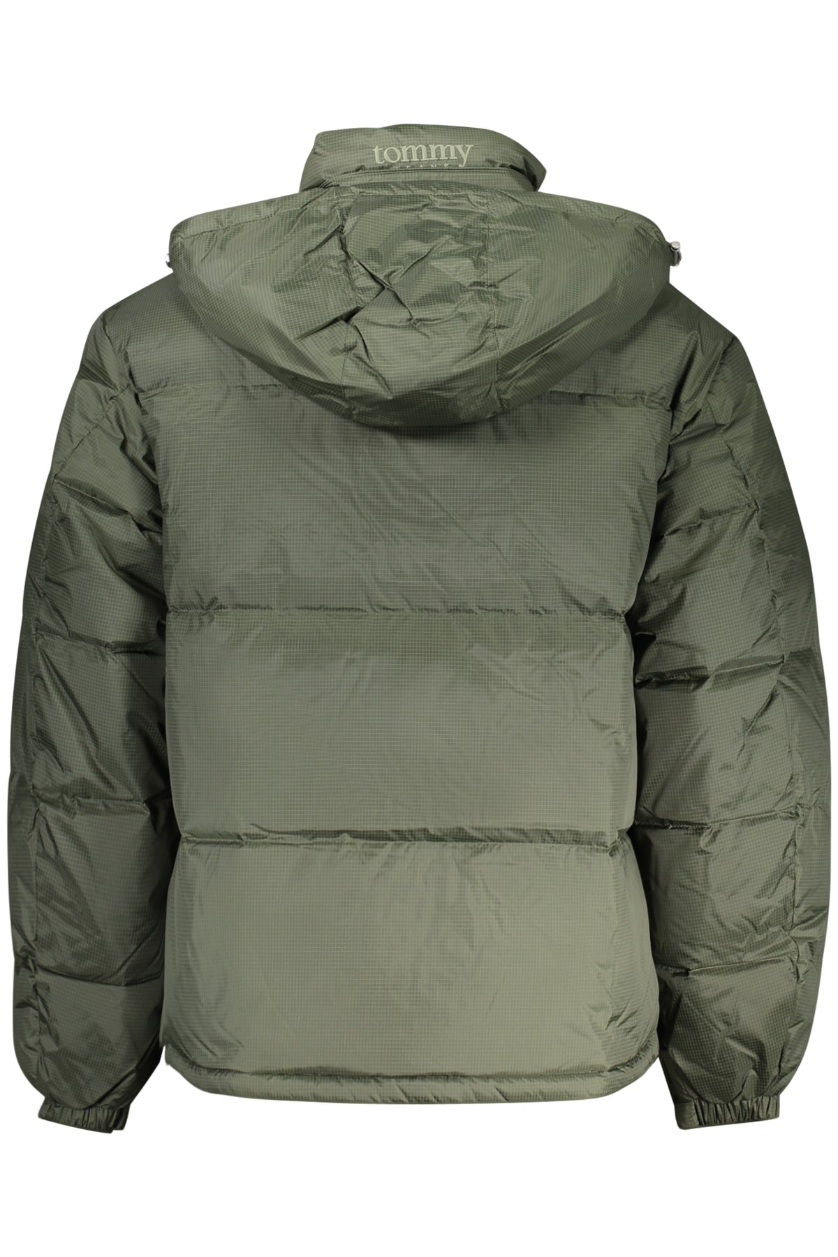 DM0DM22036_VEMRH – Wasserabweisende Herrenjacke in Grün mit abnehmbarer Kapuze & Taschen – Größe: S, M, L, XL – Farbe: Verde