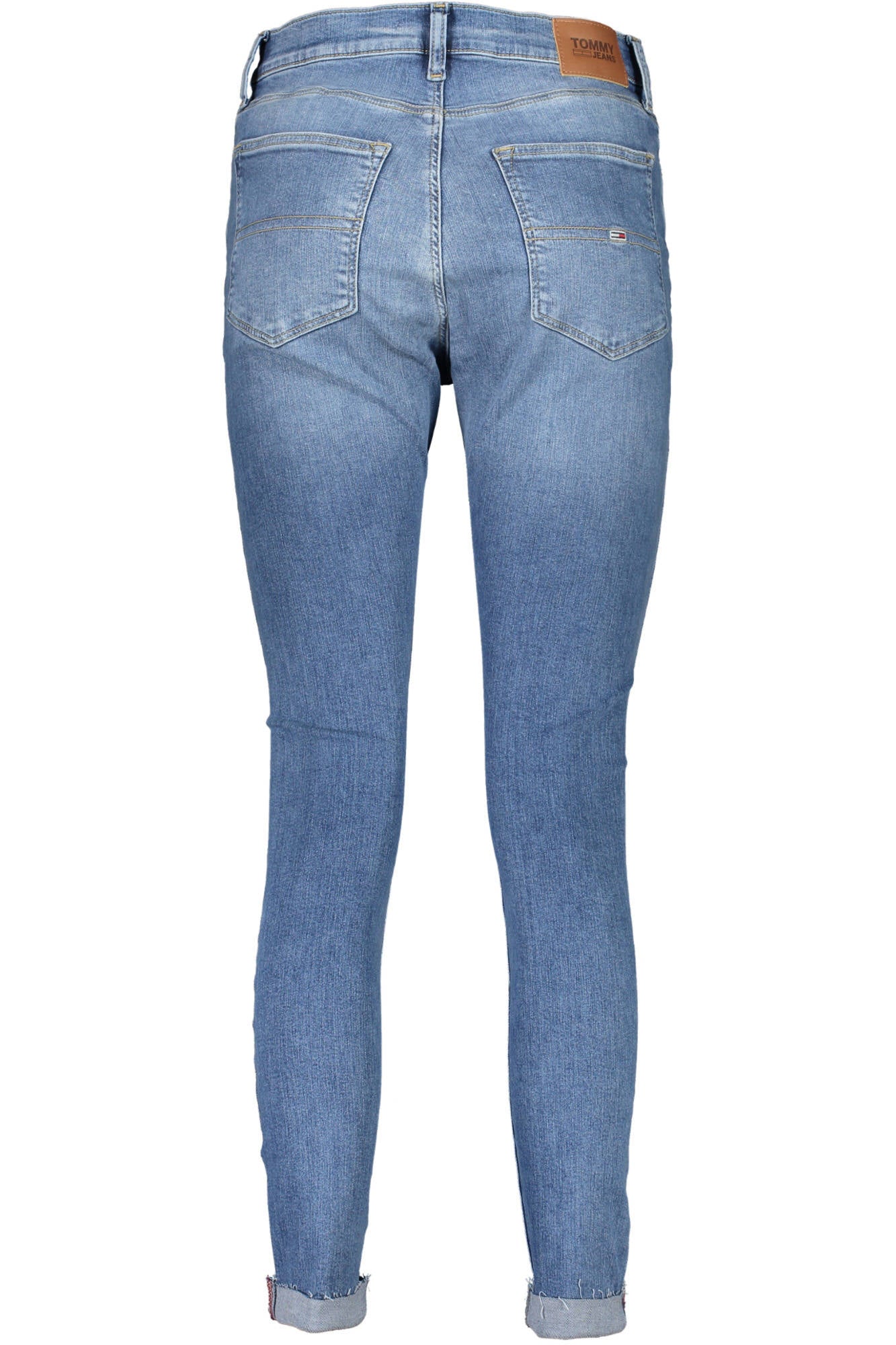 DW0DW16691_AZZURRO_1A5-30 – Damenjeans Blau: Sylvia Super Skinny im Used-Look mit 5 Taschen – Größe: 26 L30, 27 L30, 28 L30, 29 L30, 30 L30, 31 L30, 32 L30 – Farbe: Azzurro