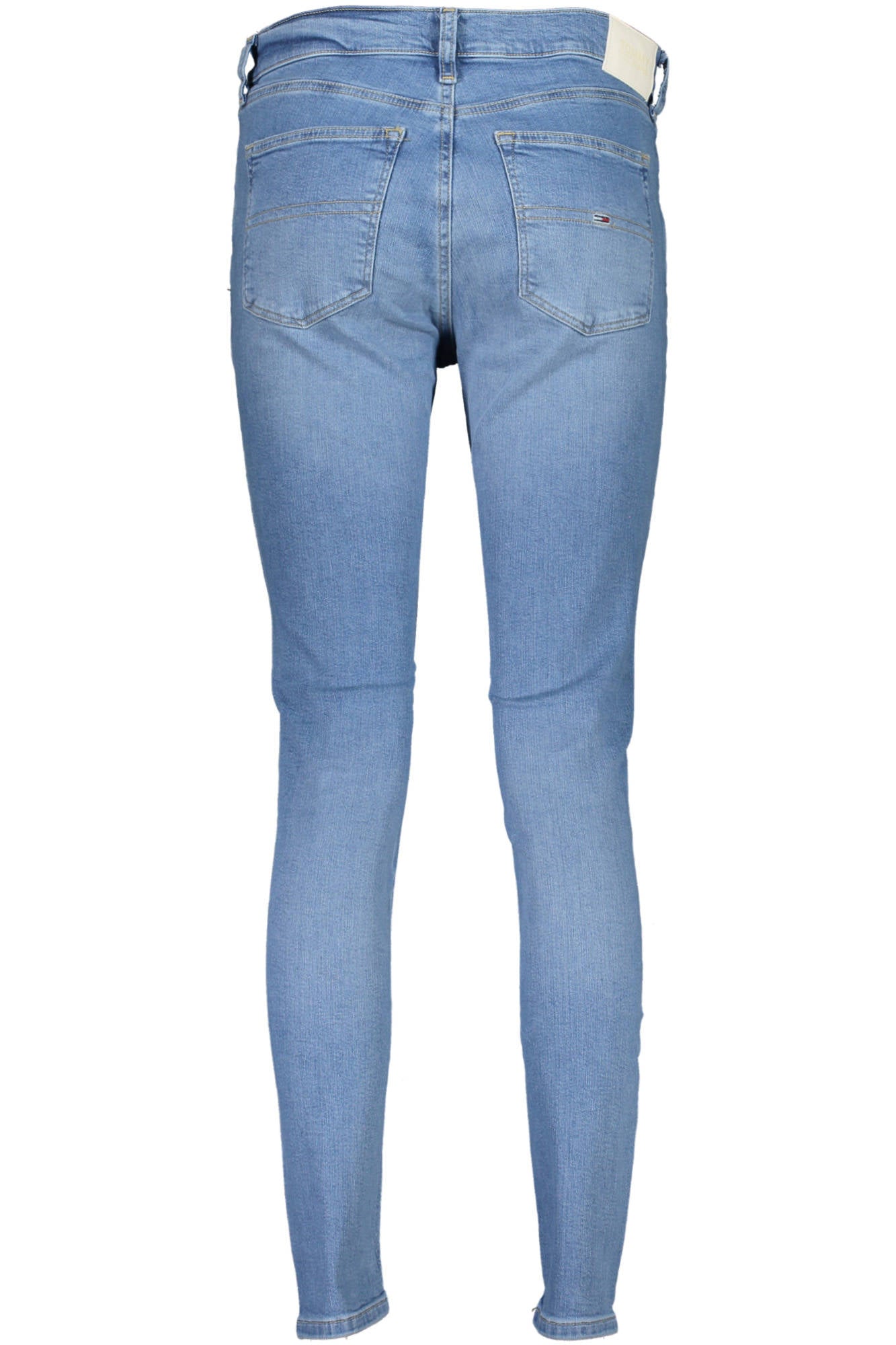 DW0DW16704_6E79588_AZZURRO1AB – Damen Mid Rise Skinny Jeans in Ausgewaschenem Blau - 5 Taschen Design – Größe: 26L30, 27L30, 28L30, 29L30, 30L30, 31L30, 32L30 – Farbe: Azzurro