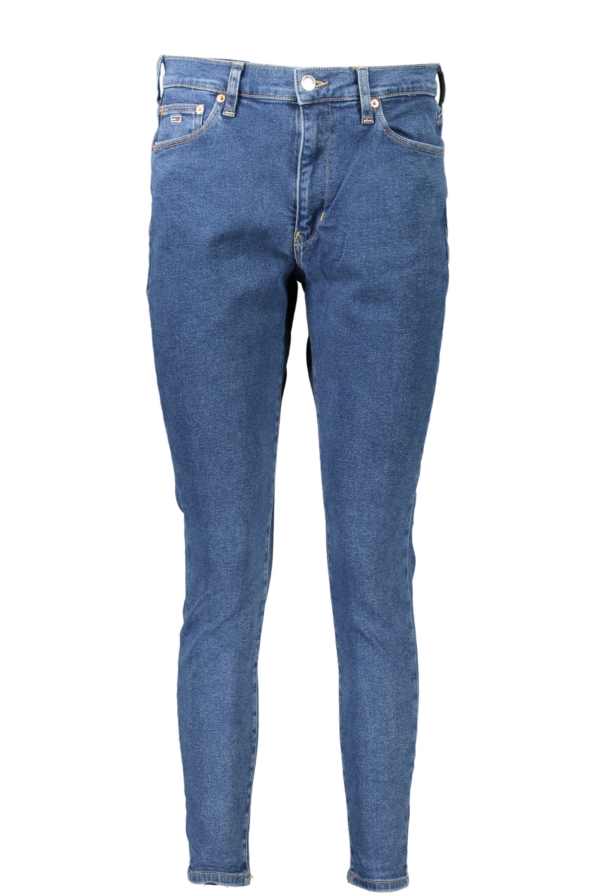 DW0DW14793_BL1A5 – Damen Super Skinny Jeans Blau mit Hoher Taille und Stickerei – Größe: 25L30, 26L30, 27L30, 28L30, 30L30 – Farbe: Blu