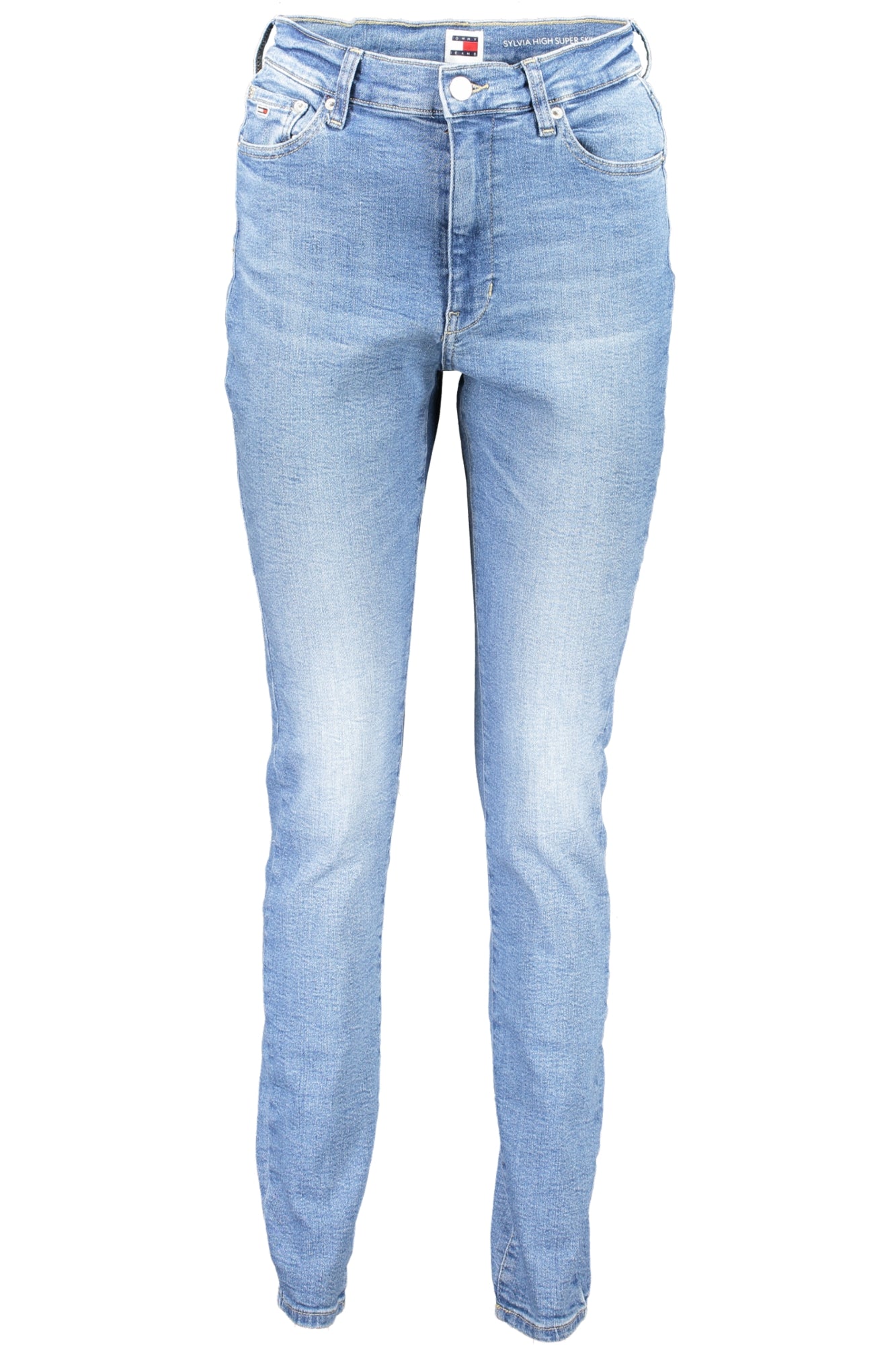 DW0DW17591_BL1A5 – Blaue Damen Jeans: High Super Skinny, Nachhaltige Baumwolle – Größe: 25L32, 26L32, 27L32, 28L32, 29L32, 30L32, 31L32 – Farbe: Blu