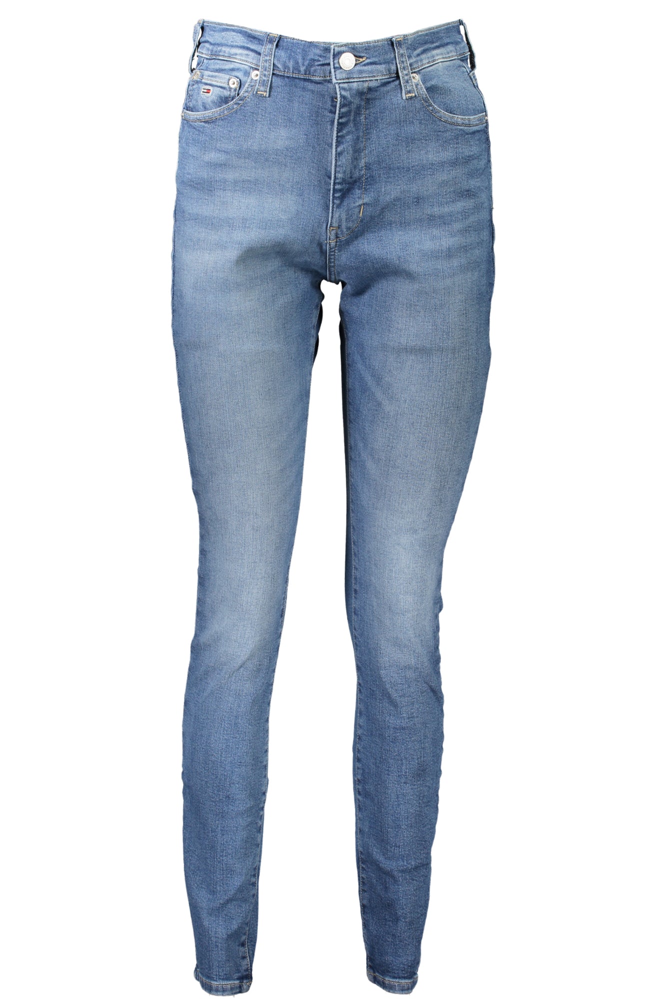 DW0DW17162_BL1A5 – Elegante Damenjeans Blau - Super Skinny Passform mit Wasch-Effekt – Größe: 25L32, 27L32, 28L32, 29L32, 30L32, 31L32 – Farbe: Blu