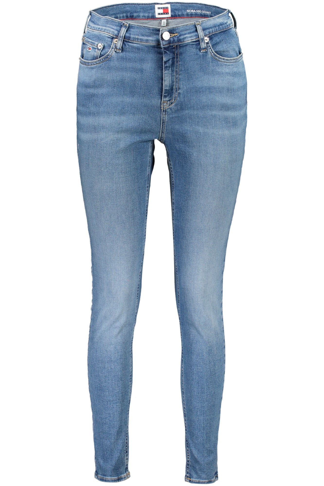 DW0DW19255_BL1A4 – Damen Jeans Blau - Skinny Fit, Waschung, Stickerei & Logo-Details – Größe: 25L30, 26L30, 28L30, 30L30, 27L30, 29L30, 31L30 – Farbe: Blu