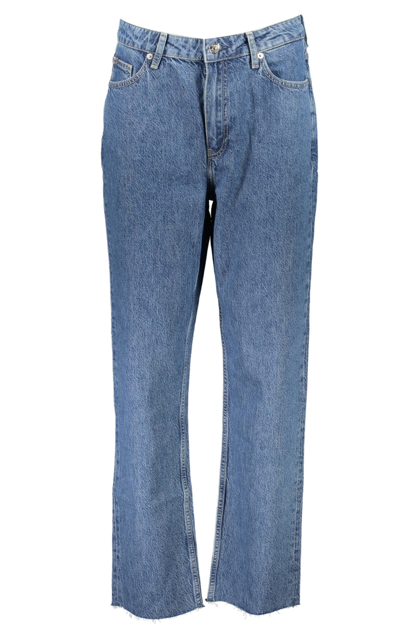 WW0WW38161_BLU_1A7 – Klassische Damenjeans in Blau: 5-Pocket Design mit Waschungseffekt – Größe: 27 L30, 29 L30, 30 L30, 31 L30, 32 L30 – Farbe: Blu