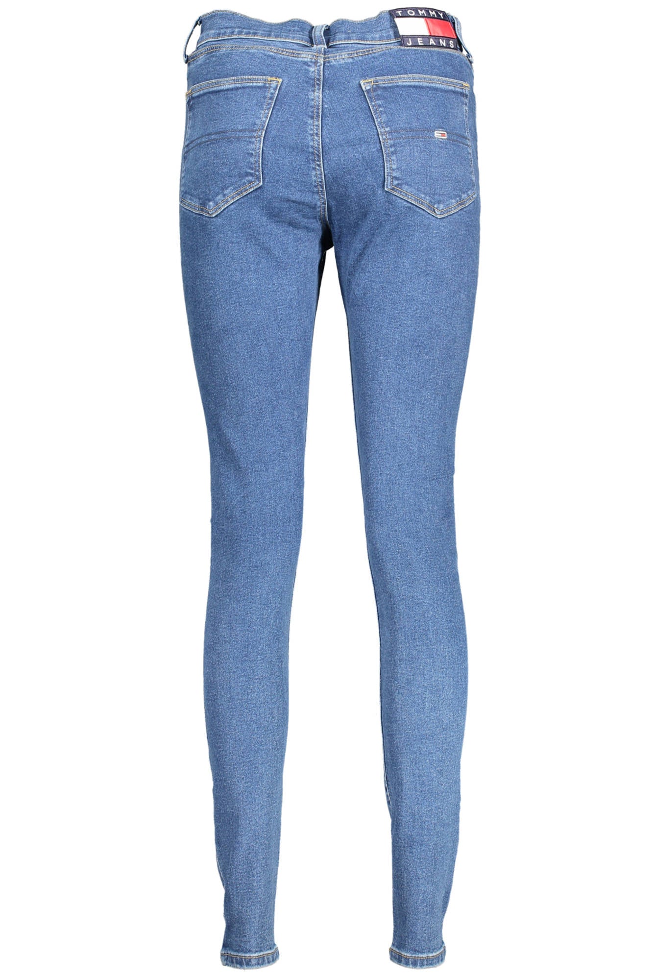 DW0DW14793_BLU_1A5 – Super Skinny Damenjeans Blau: Hohe Taille & Stilvolle Details – Größe: 25 L32, 27 L32, 29 L32, 26 L32, 30 L32 – Farbe: Blu