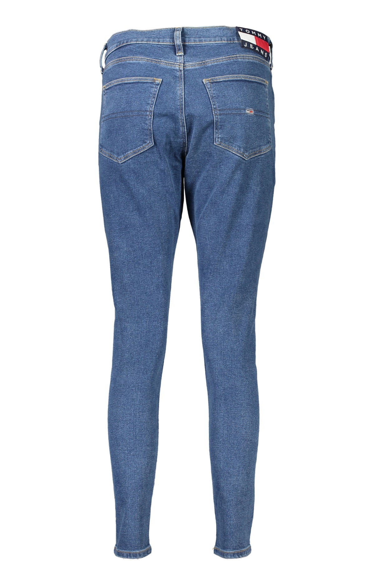 DW0DW14793_BL1A5 – Damen Super Skinny Jeans Blau mit Hoher Taille und Stickerei – Größe: 25L30, 26L30, 27L30, 28L30, 30L30 – Farbe: Blu
