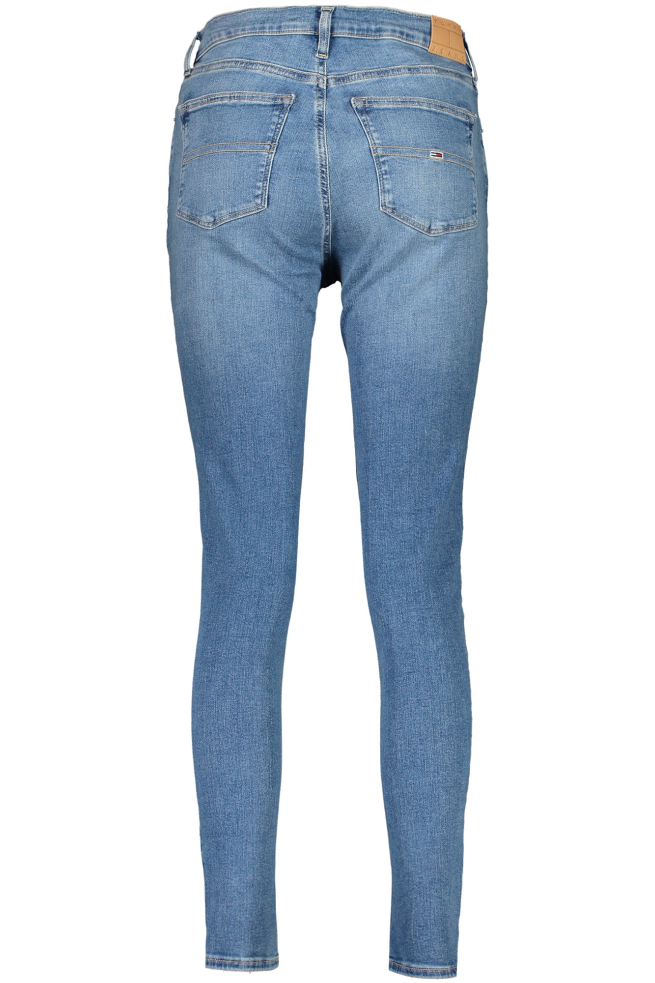 DW0DW19255_BL1A4 – Damen Jeans Blau - Skinny Fit, Waschung, Stickerei & Logo-Details – Größe: 25L30, 26L30, 28L30, 30L30, 27L30, 29L30, 31L30 – Farbe: Blu