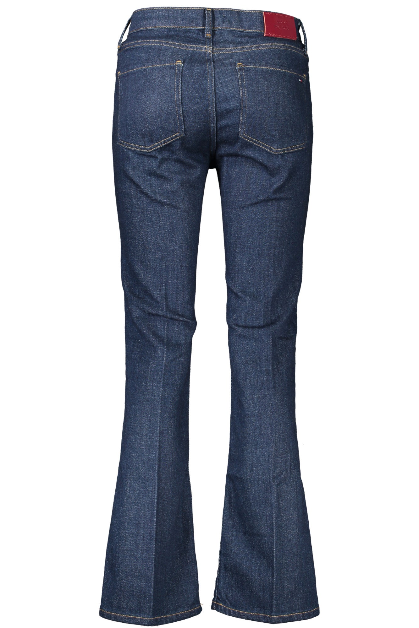 WW0WW38899_81AE51D_BLU1BJ – Trendige Damenjeans Blau - Kontrastdetails & Applikation-Design – Größe: 29L30 – Farbe: Blu