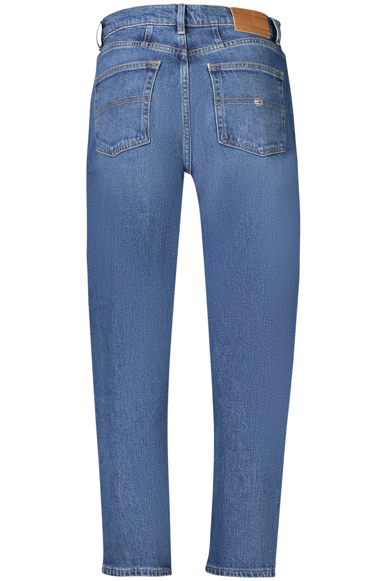 DW0DW19244_BL1BK – Nachhaltige Damen Mom Jeans aus blauer Baumwolle mit Stickerei – Größe: 25L30, 26L30, 27L30, 28L30, 29L30, 30L30, 31L30 – Farbe: Blu