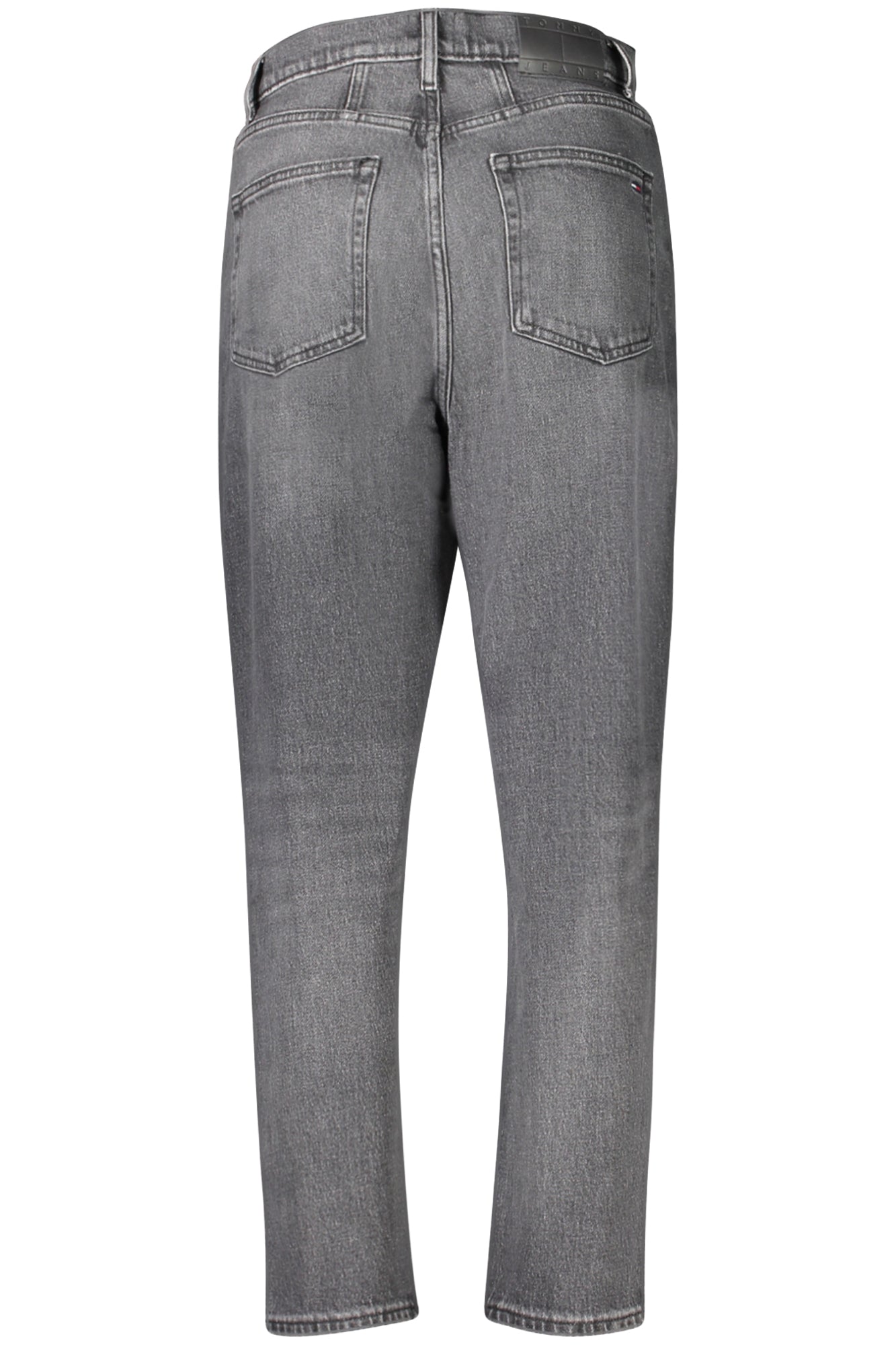 DW0DW21812_NE1BZ – Schwarze Damen Mom Jeans: Ultra High Tapered mit Used-Look – Größe: 25L30, 26L30, 27L30, 28L30, 29L30, 30L30, 31L30, 32L30 – Farbe: Nero