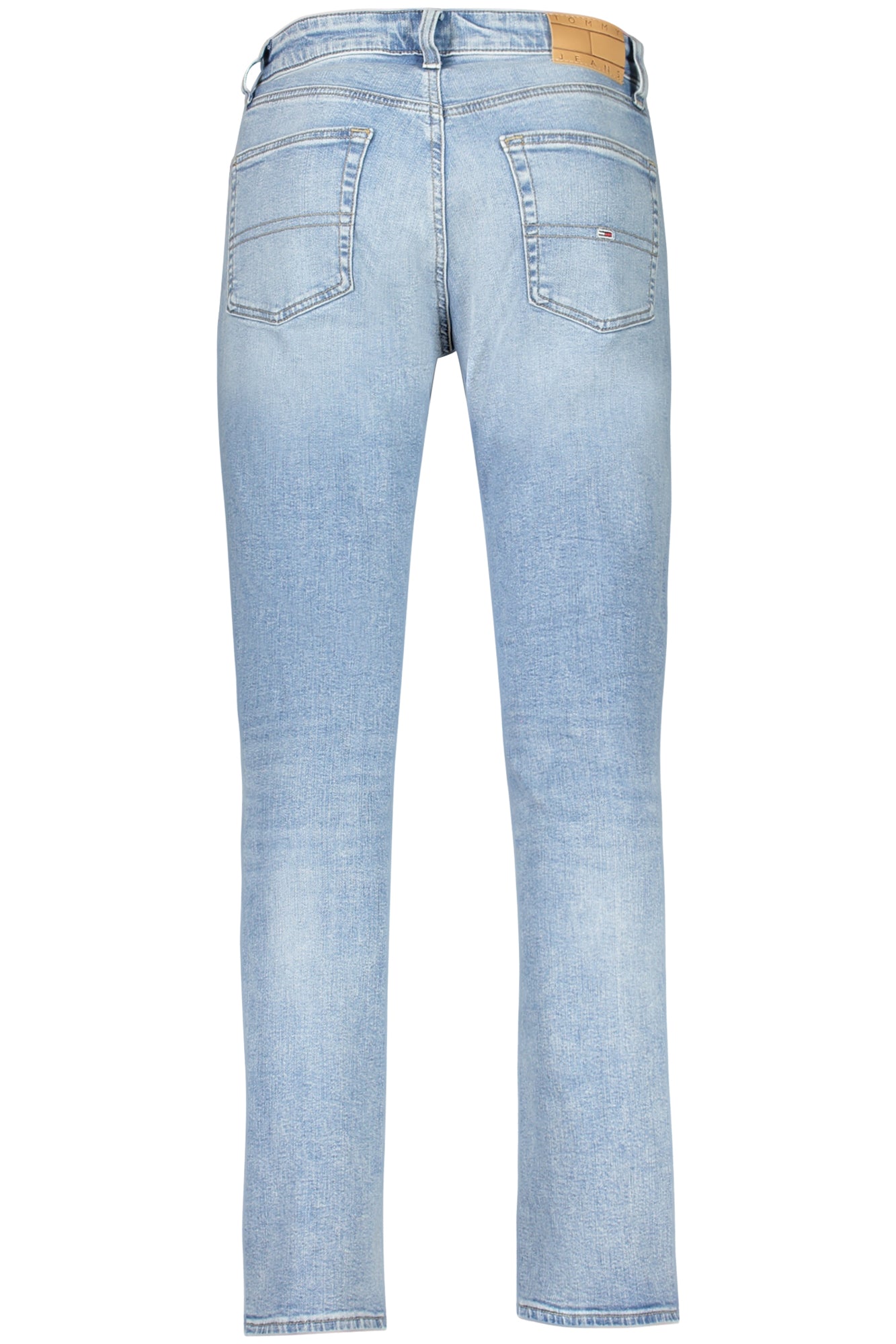 DM0DM20985_AZ1AB – Herren Slim Jeans - Blaue Denim mit Stickerei & Wasch-Effekt – Größe: 28L32, 29L32, 30L32, 31L32, 32L32, 33L32, 34L32, 36L32 – Farbe: Azzurro