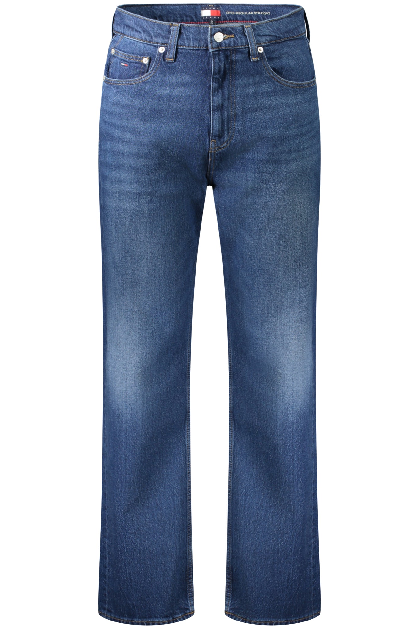 DM0DM21021_BL1BK – Herren Jeans Blau Regular Straight – Klassisch & Stilvoll mit Stickerei – Größe: 28L32, 29L32, 30L32, 31L32, 32L32, 33L32, 34L32, 36L32 – Farbe: Blu
