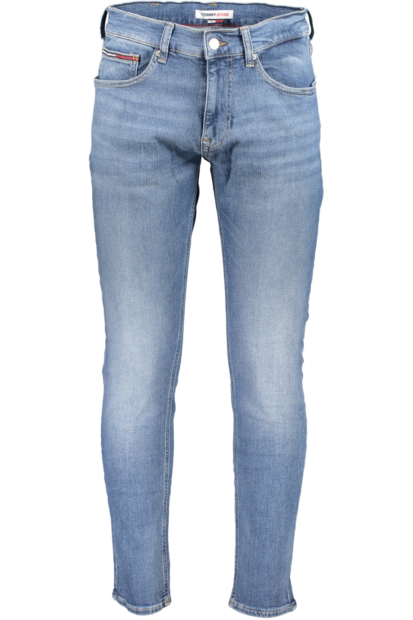 DM0DM17416_BL1AB – Effektgewaschene Herren-Jeans, Austin Slim Tapered, mit Stickerei – Größe: 30L32, 31L32, 32L32 – Farbe: Blu