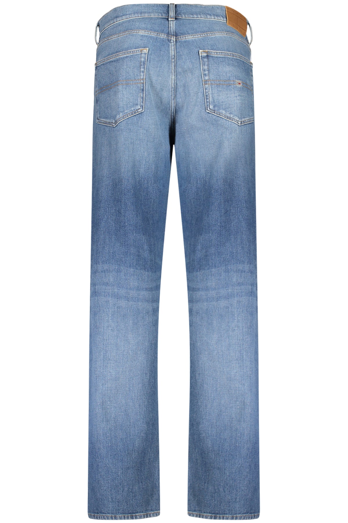 DM0DM22163_BL1A5 – Stilvolle Herren-Jeans: Sonny Regular Tapered in Blau mit Stickerei – Größe: 28L32, 29L32, 30L32, 31L32, 32L32, 33L32, 34L32, 36L32 – Farbe: Blu