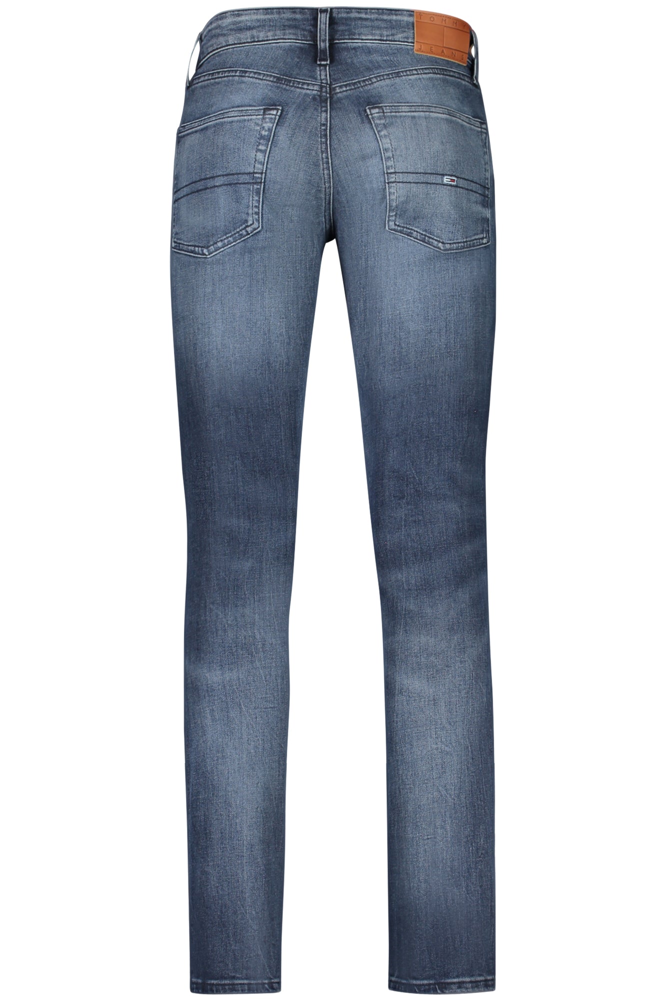 DM0DM20550_BL1BK – Slim Fit Herrenjeans Blau – Nachhaltige Denim mit Used-Look – Größe: 28L32, 29L32, 30L32, 31L32, 32L32, 33L32, 34L32 – Farbe: Blu