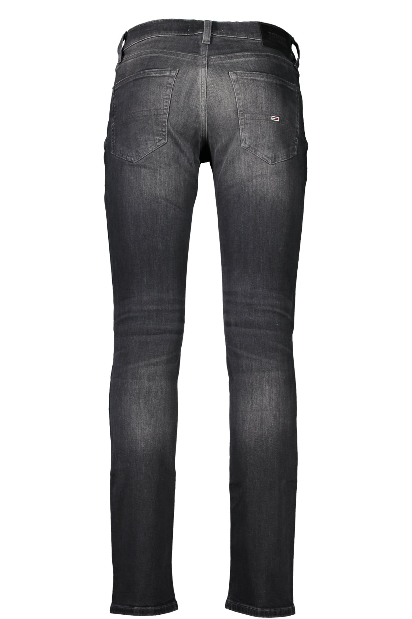 DM0DM16027_NE1BY – Schwarze Herren Jeans Scanton Slim: Ausgewaschener Look & Stickerei – Größe: 30L34, 31L34 – Farbe: Nero