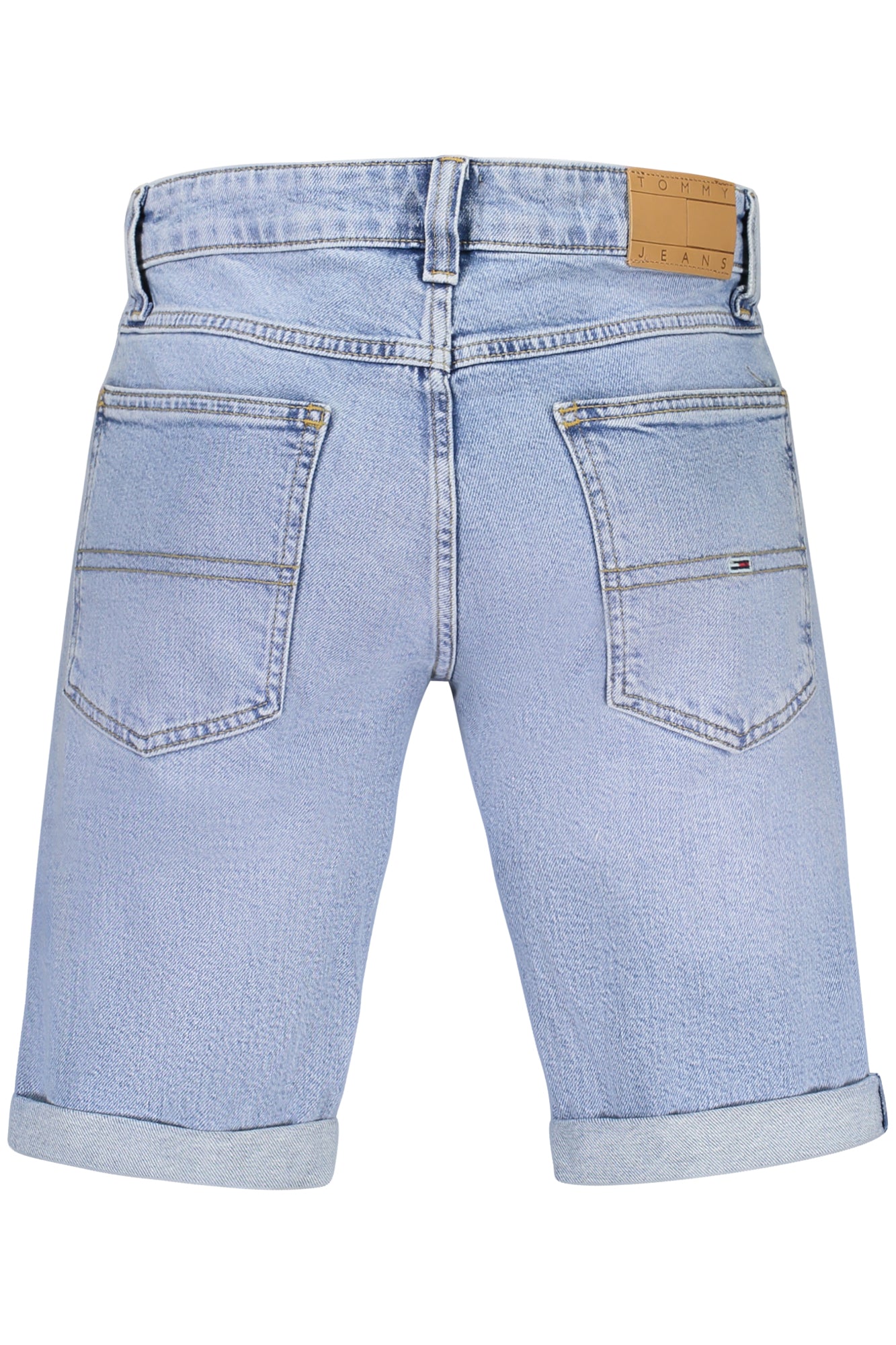 DM0DM20954_AZ1AB – Herren Jeans Shorts Blau: Stilvolle Scanton-Jeans mit Stickerei – Größe: 28, 29, 30, 31, 32, 33, 34, 36 – Farbe: Azzurro