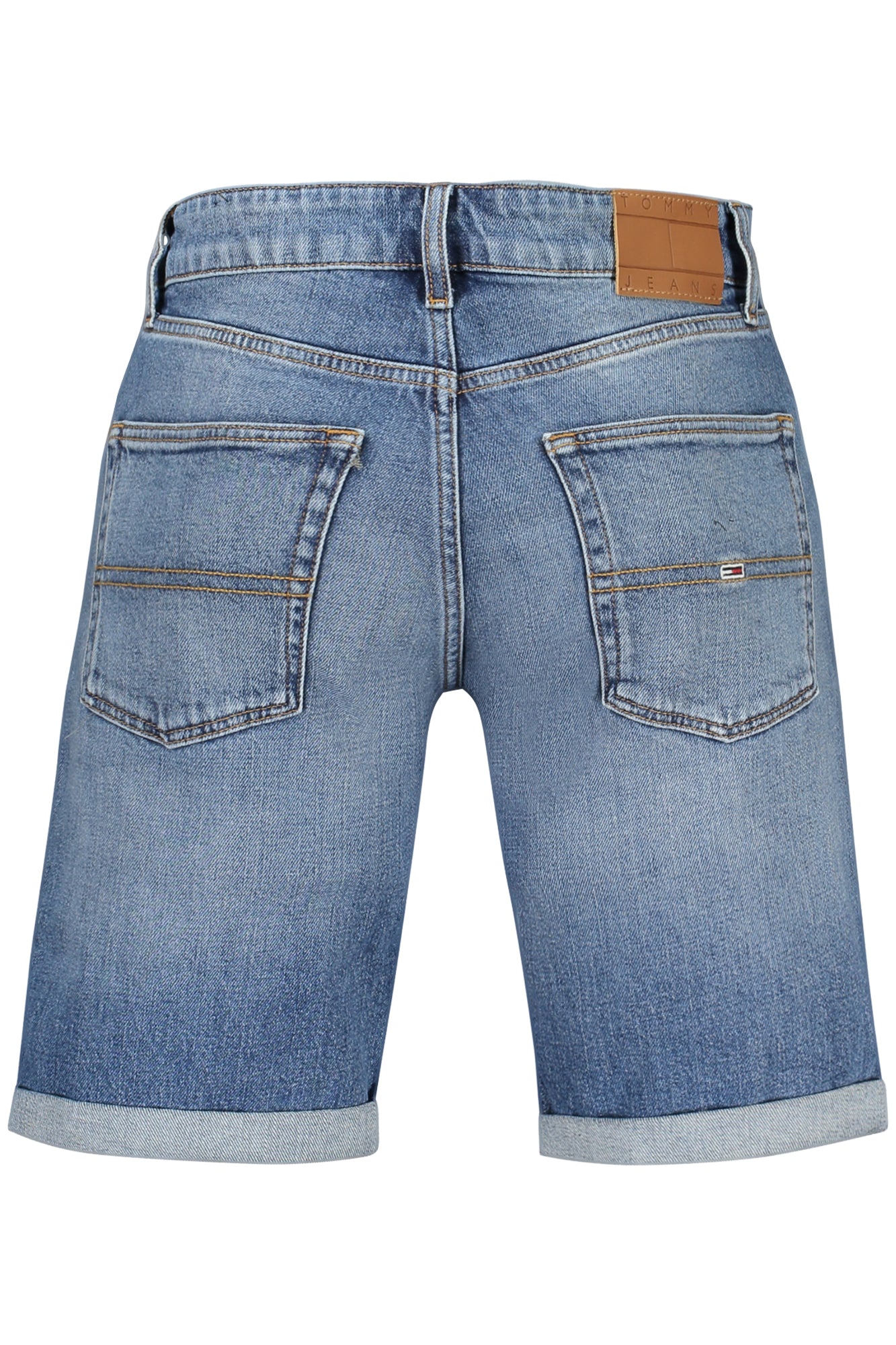 DM0DM20960_BL1A5 – Herren Jeans Shorts Blau mit Stickerei aus regenerativer Baumwolle – Größe: 28, 29, 30, 31, 32, 33, 34, 36 – Farbe: Blu