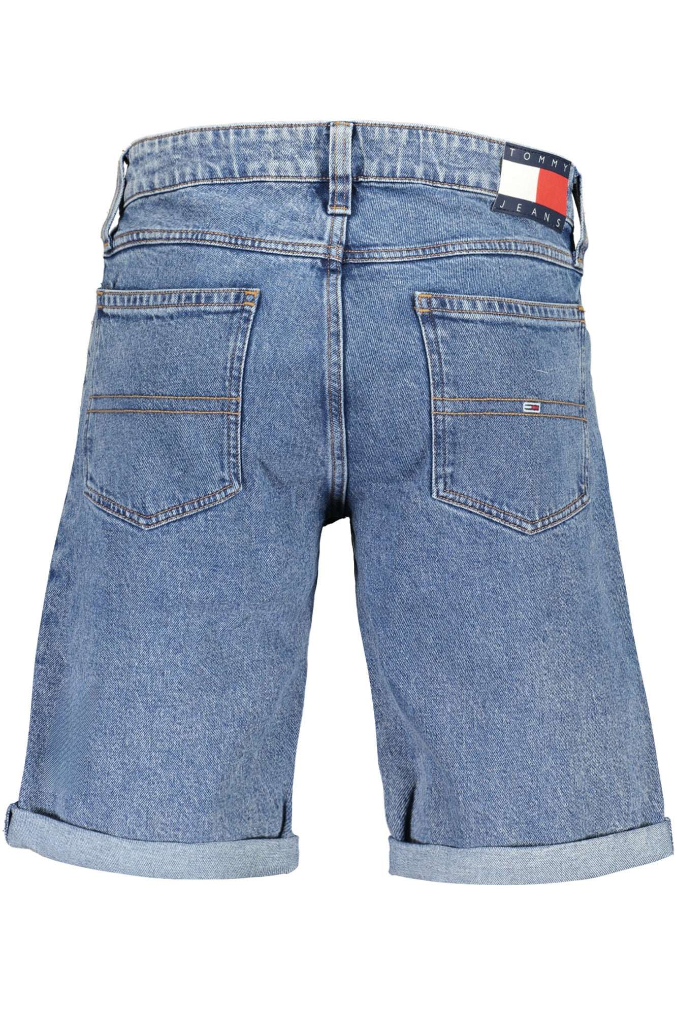 DM0DM19155_BL1A4 – Herren Jeans Shorts Blau mit Stickerei aus Bio-Baumwolle – Größe: 28, 29, 30, 31, 32, 33, 34 – Farbe: Blu