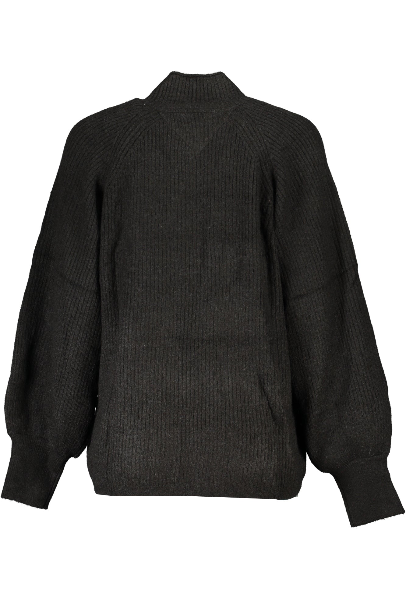DW0DW16524_NEBDS – Schwarzer Damenpullover mit hohem Kragen & Stickerei - Nachhaltig! – Größe: 2XS, XS – Farbe: Nero