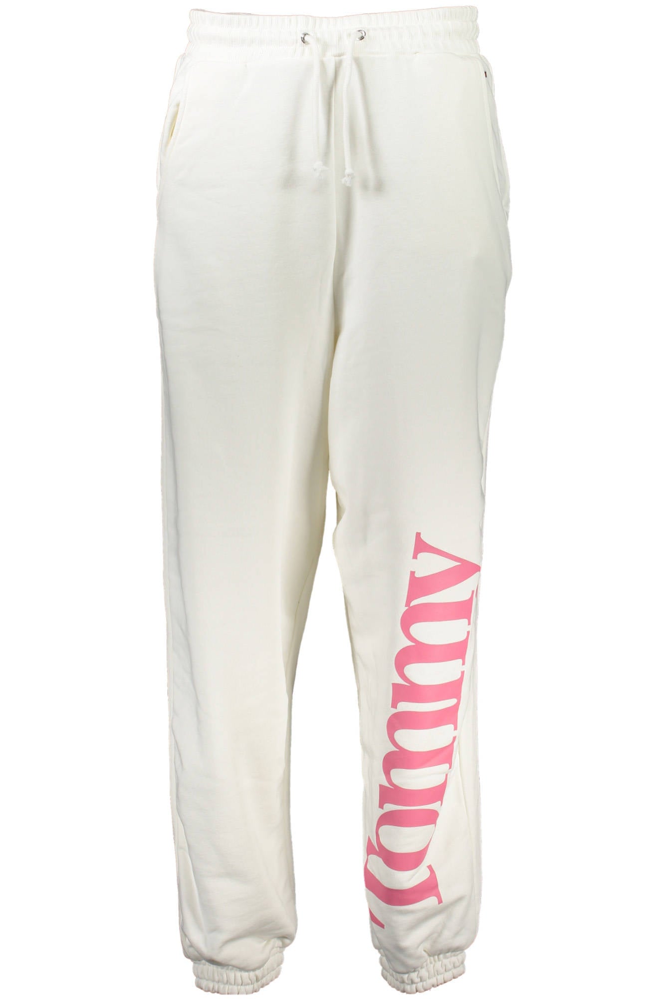 DW0DW13760_BIANCO_YBL – Elegante weiße Damen-Sporthose mit Kordelzug und gefüttertem Komfort – Größe: XS – Farbe: Bianco
