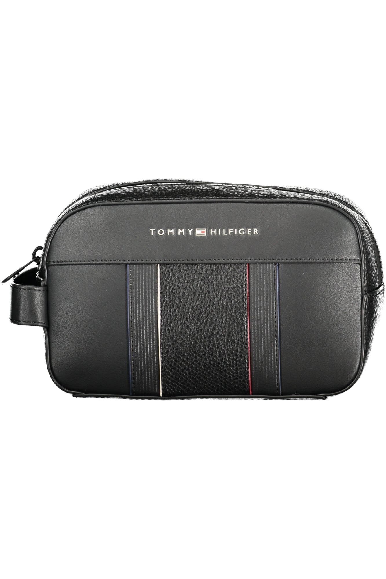 AM0AM13301_NEBDS – Schwarze Herren-Pochette mit Griff, Fächern & Logo-Detail – Größe: UNI – Farbe: Nero