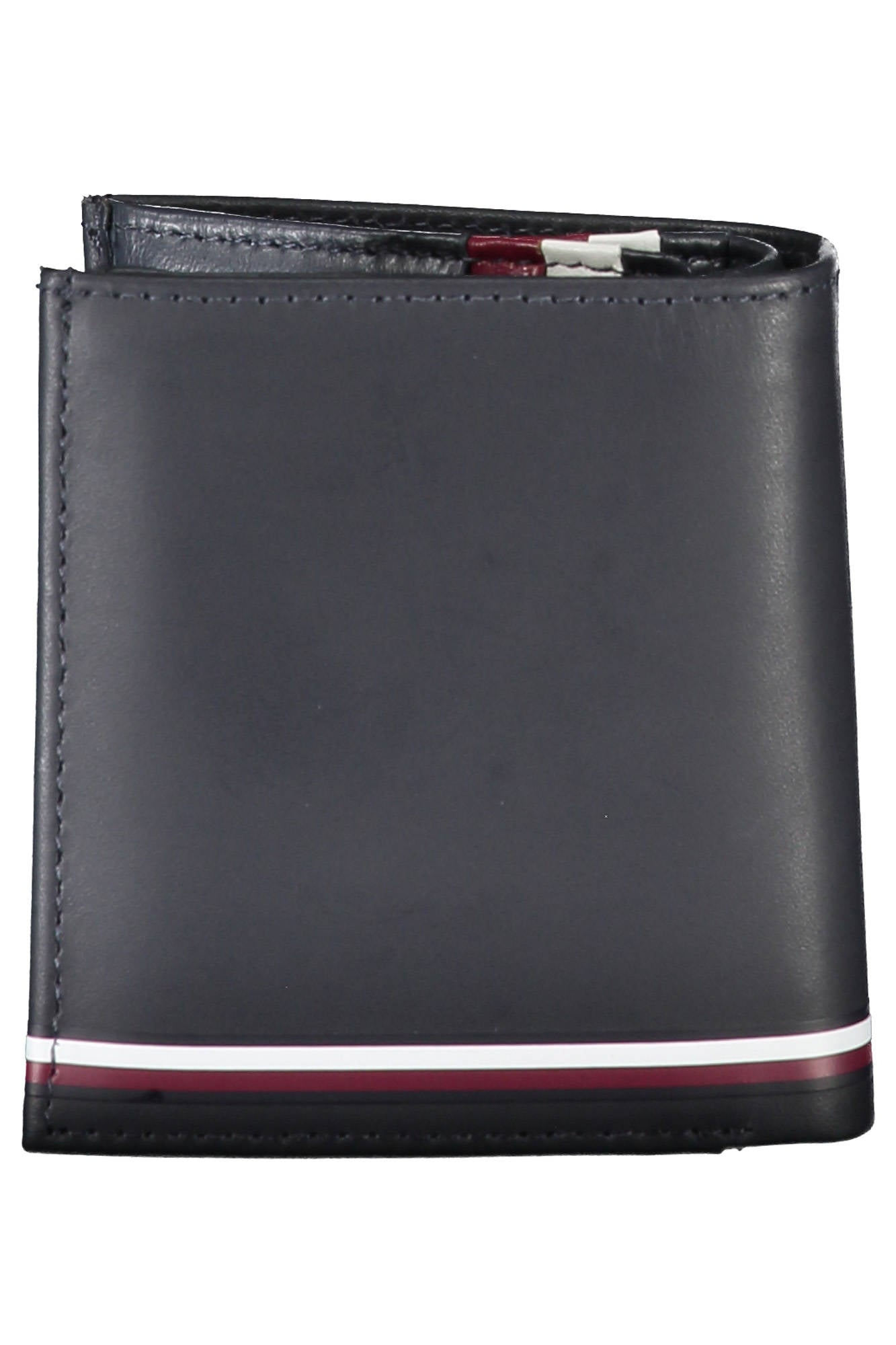 AM0AM11755_BLU_DW6 – Hochwertiger blauer Herrengeldbeutel mit Münzfach und Logo-Details – Größe: UNI – Farbe: Blu