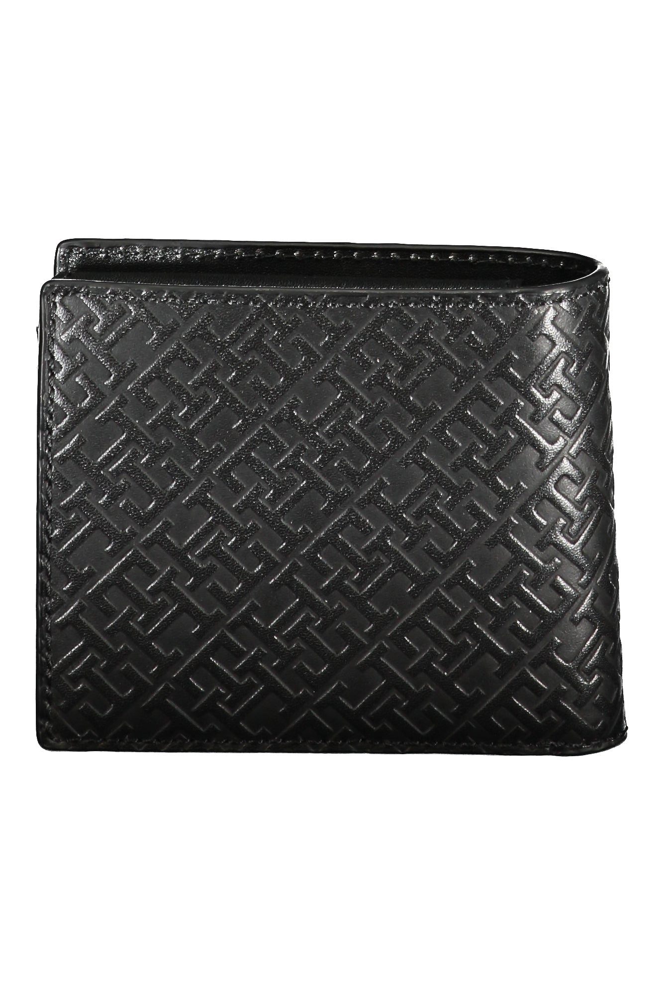 AM0AM11596_NEBDS – Eleganter Herrengeldbeutel Schwarz mit Münzfach und Kontrastdetails – Größe: UNI – Farbe: Nero