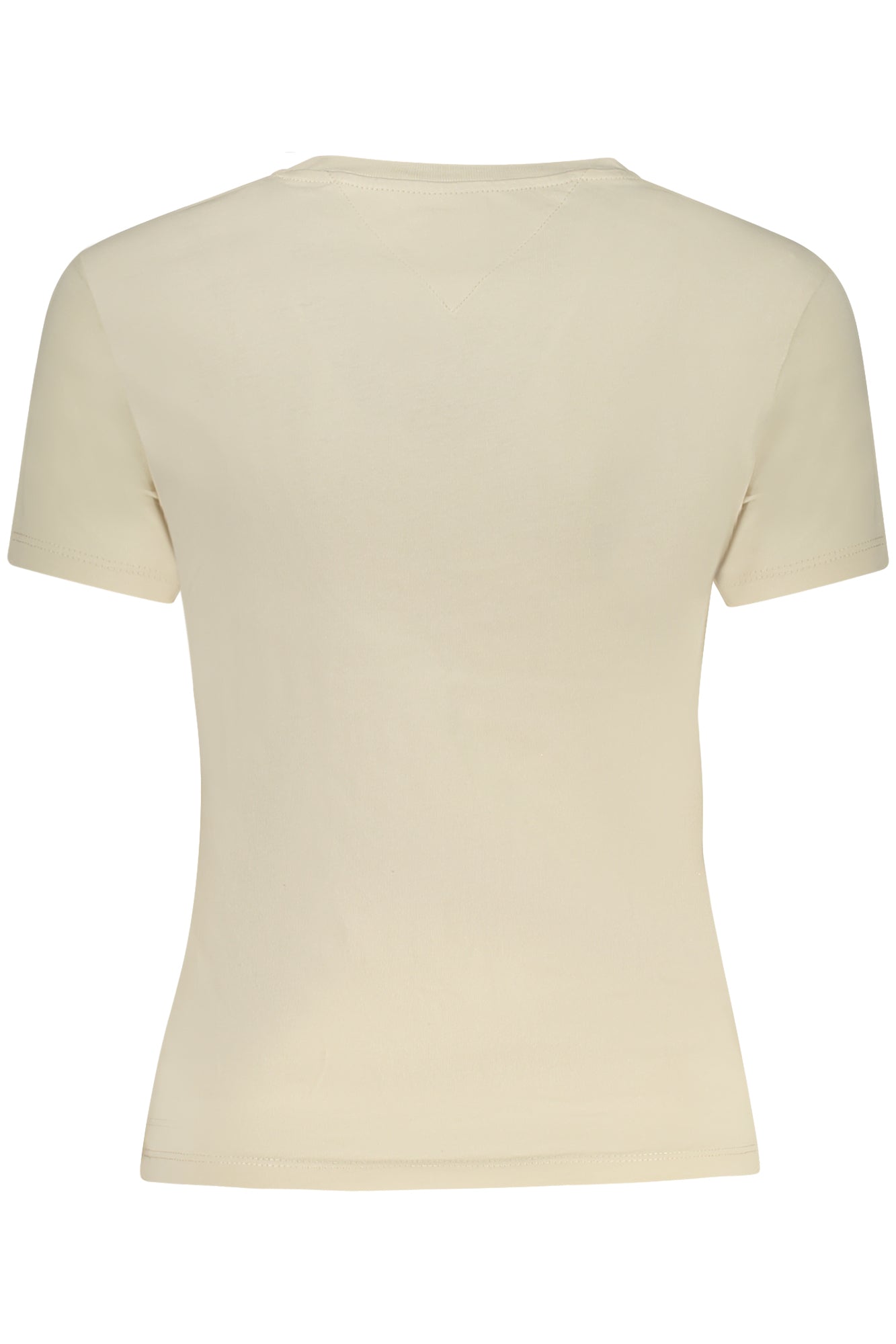DW0DW19447_BEACG – Damen Kurzarmshirt Beige aus Bio-Baumwolle mit Print & Logo – Größe: XS, S, M, L, XL – Farbe: Beige