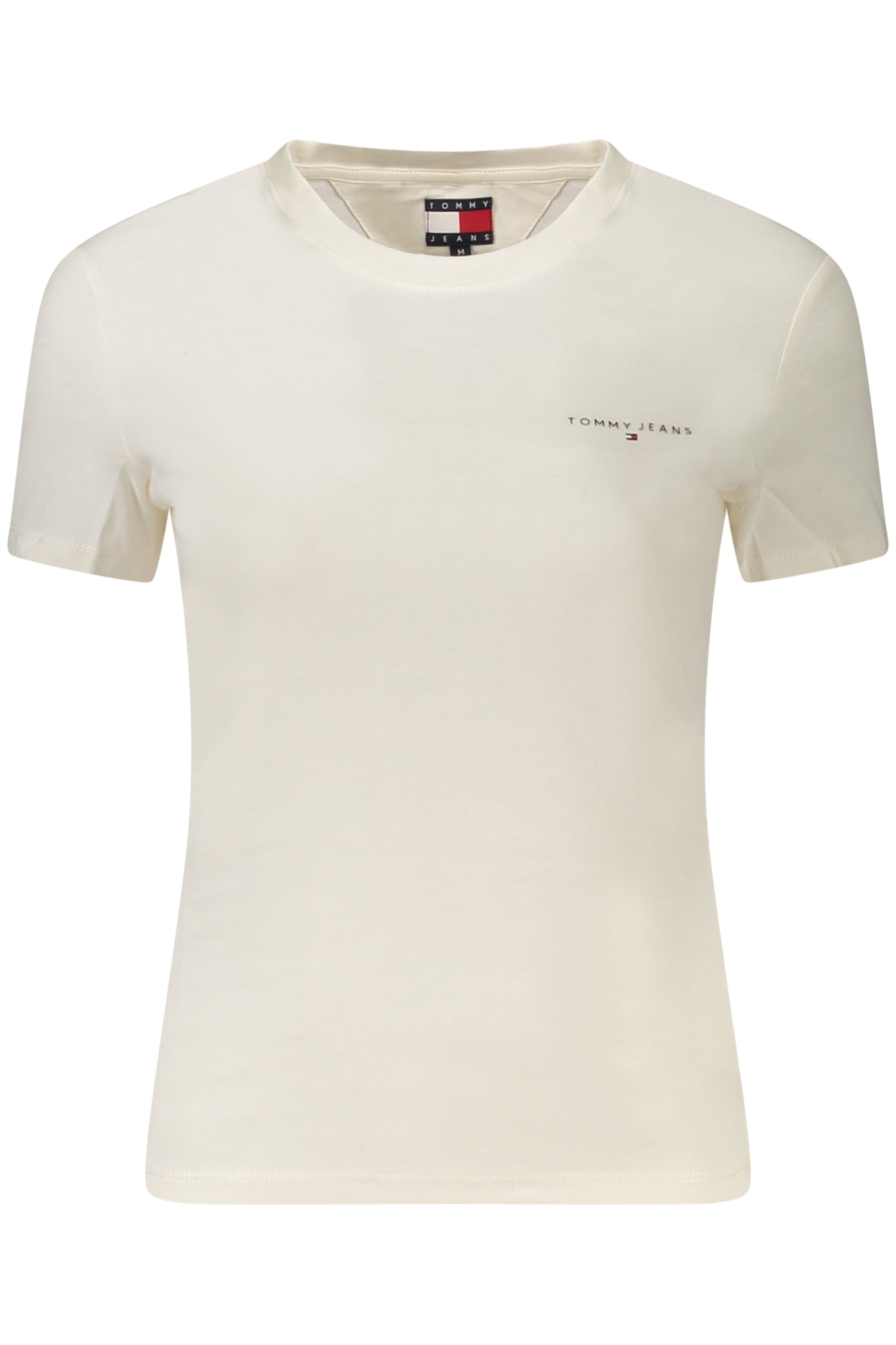 DW0DW21164_BIYBH – Elegantes Damen Kurzarm T-Shirt: Weiß, Rundhals, Nachhaltige Baumwolle – Größe: S, M, L, XL – Farbe: Bianco
