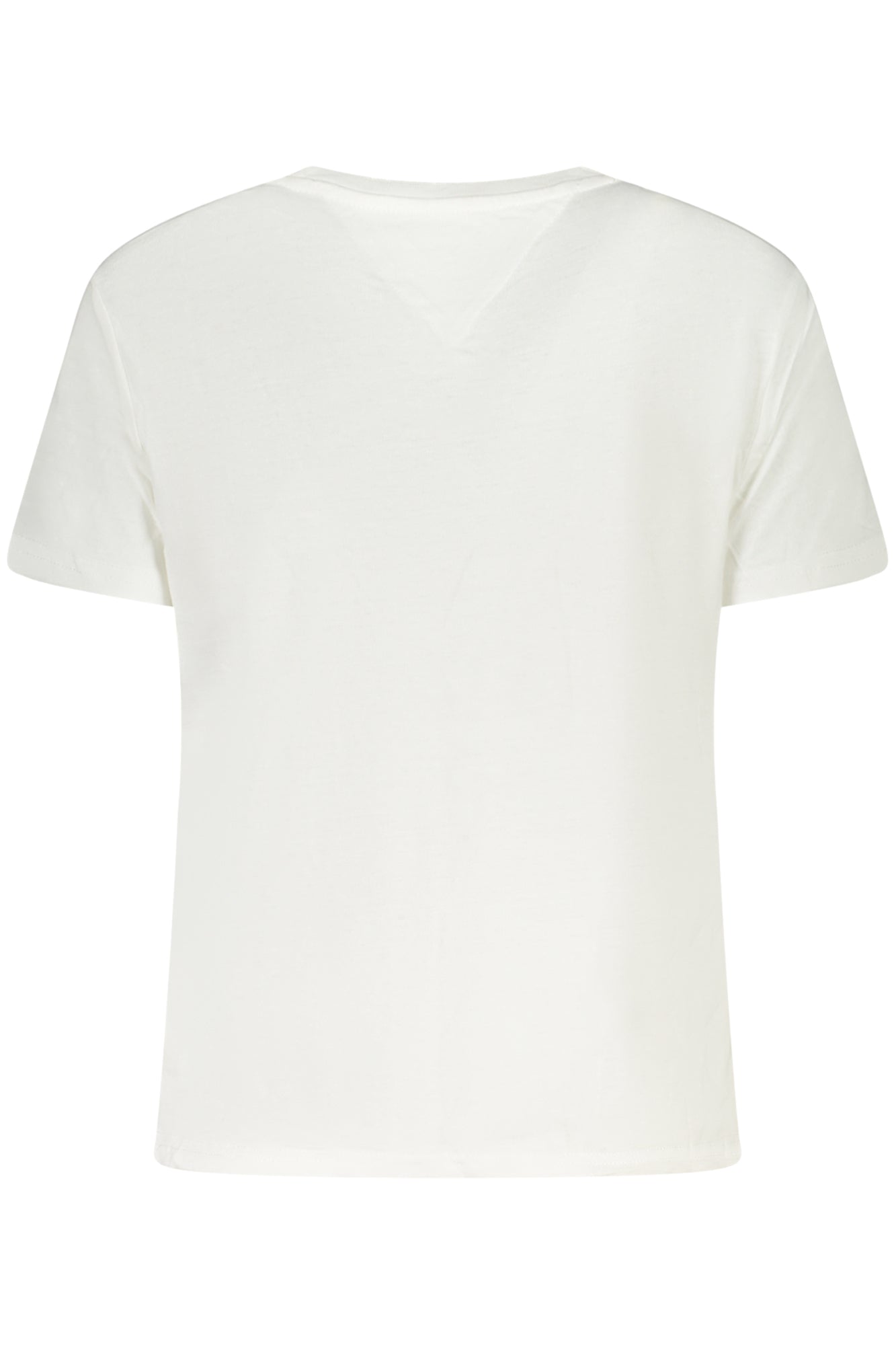 DW0DW21404_BIYBL – Damen Weißes Kurzarm-T-Shirt mit Logoaufdruck und recycelter Viskose – Größe: S, M, L, XL – Farbe: Bianco