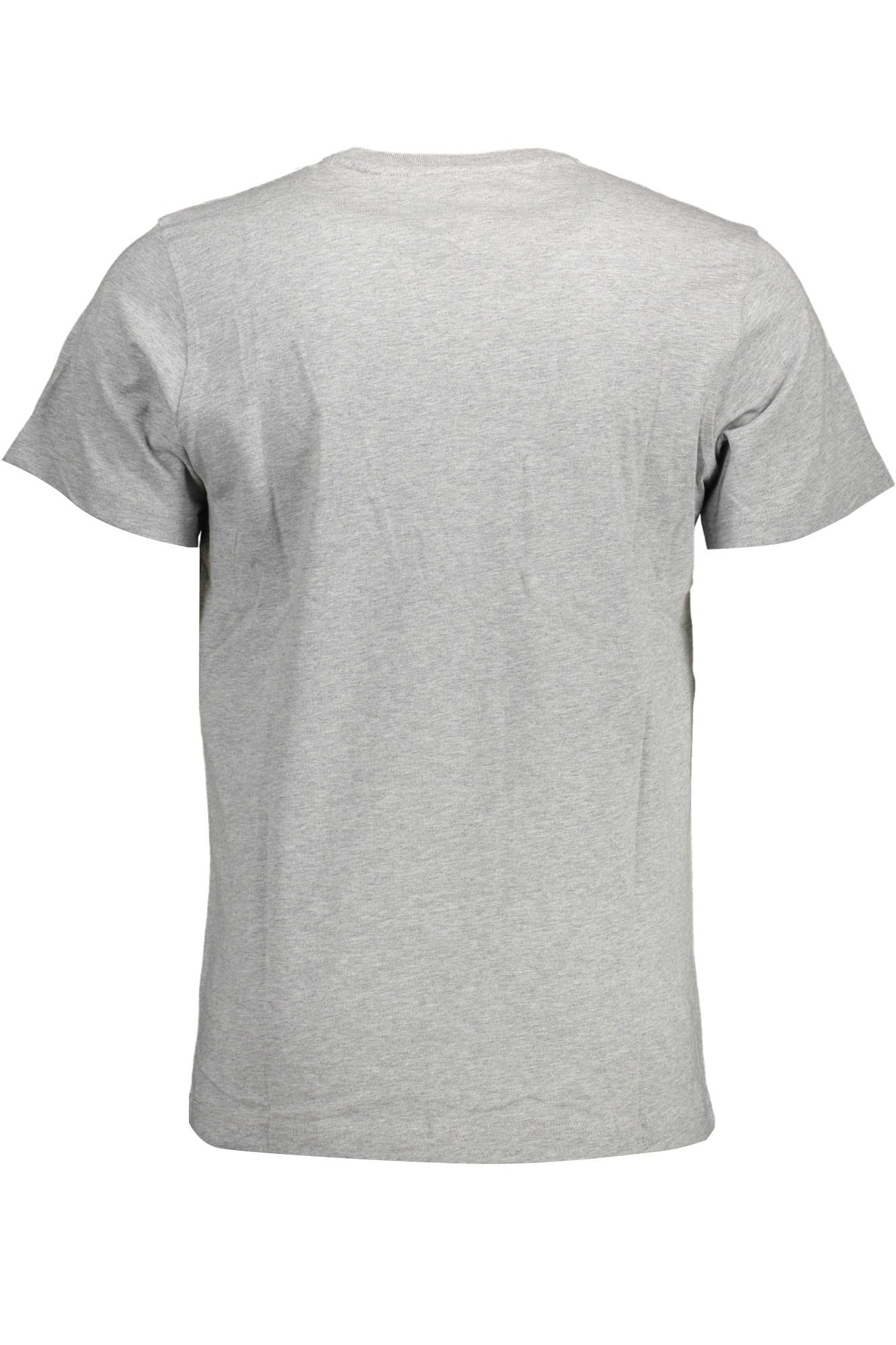 DM0DM09588_GRIGIO_P01 – Bio-Baumwoll Kurzarm-Herren T-Shirt, Grau mit Druck & Logo – Größe: 2XL – Farbe: Grigio