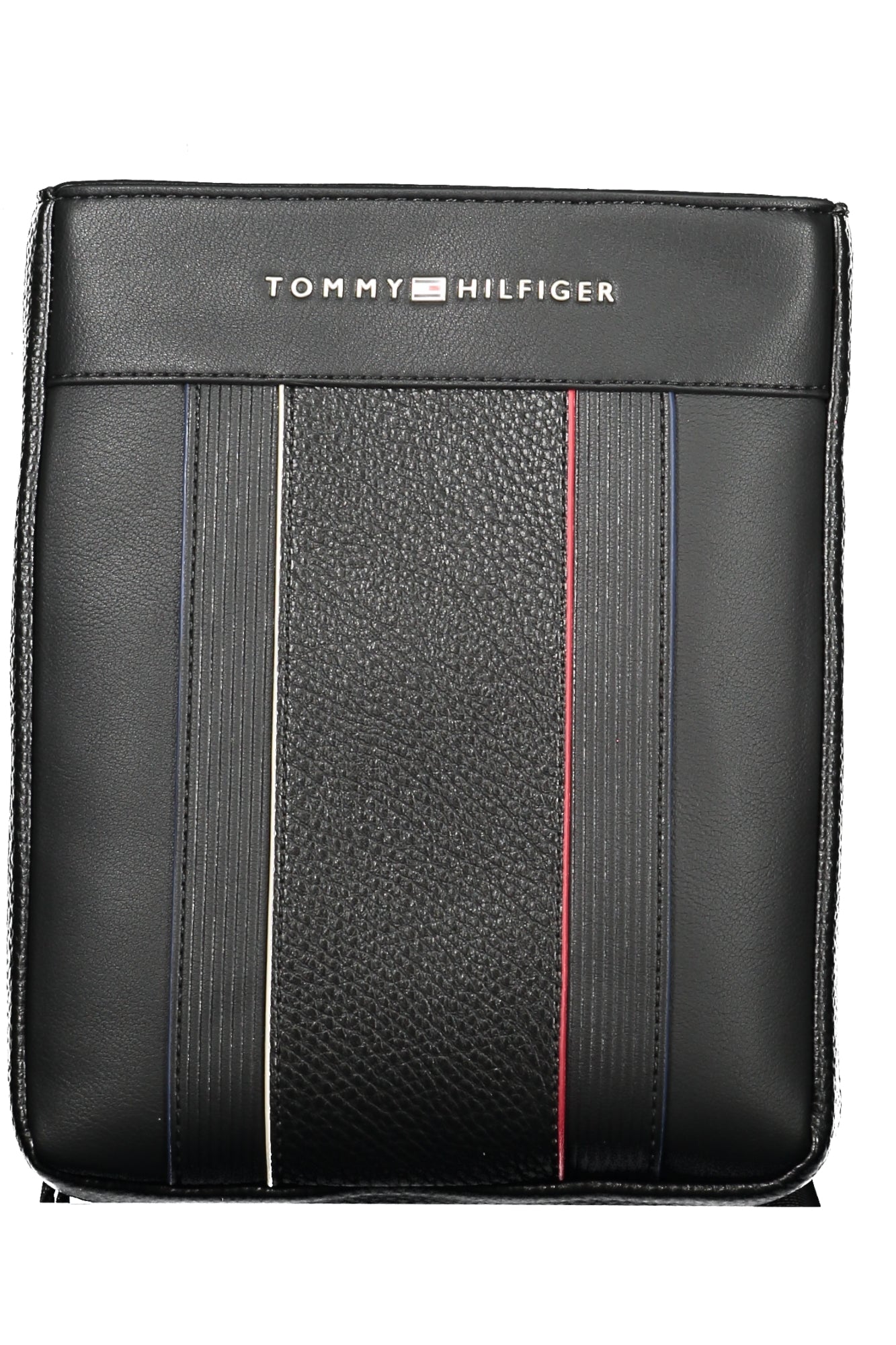 AM0AM13112_NEBDS – Herren Umhängetasche Schwarz mit Verstellbarem Riemen und Kontrastdetails – Größe: UNI – Farbe: Nero