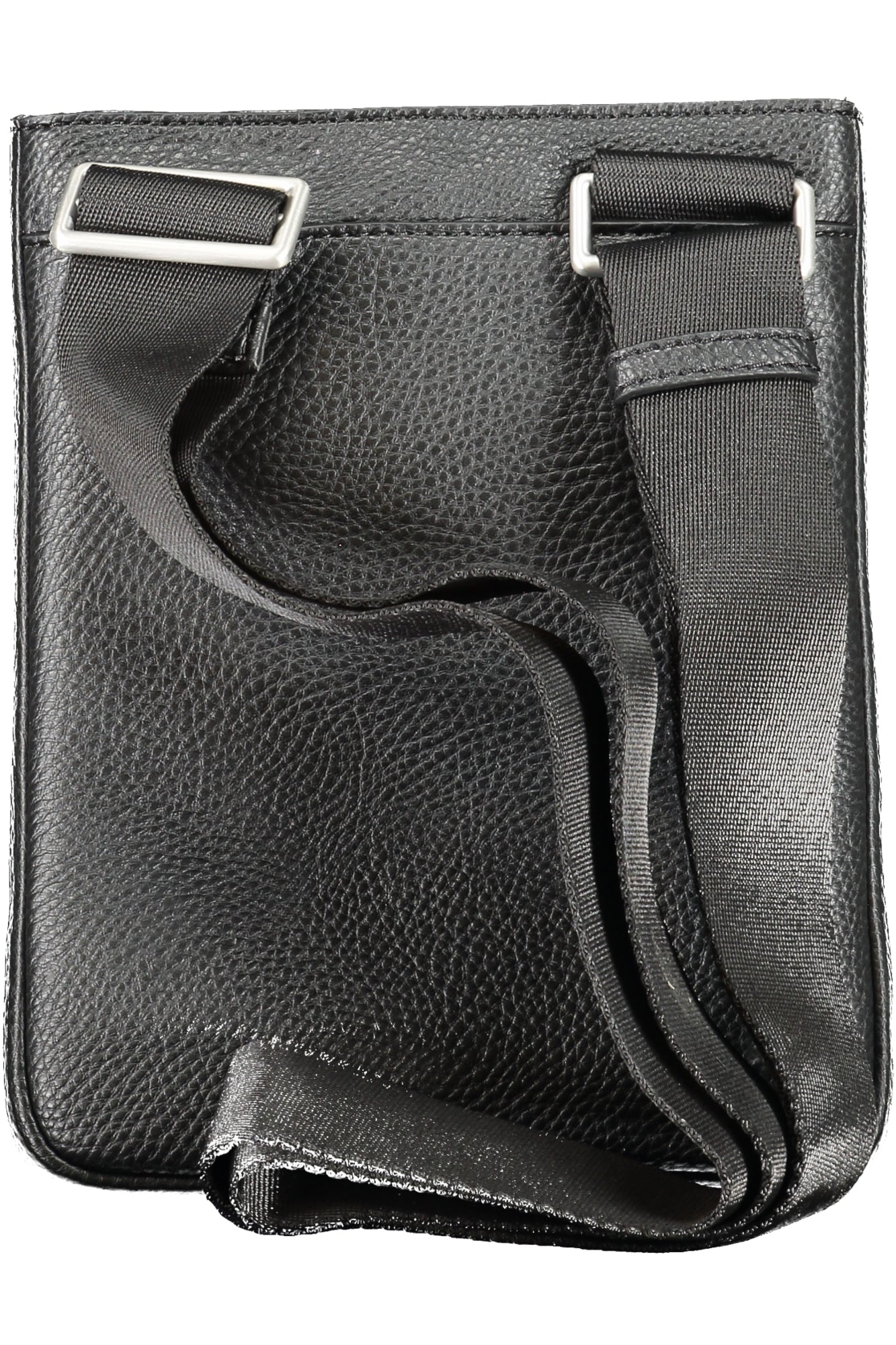 AM0AM12483_NEBDS – Herren-Umhängetasche Schwarz mit Kontrastdetails und Reißverschluss – Größe: UNI – Farbe: Nero