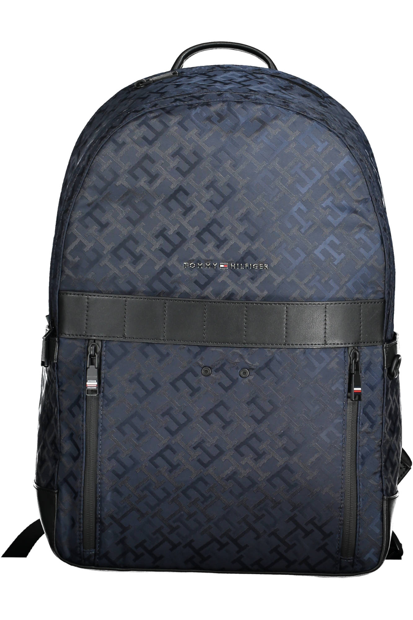 AM0AM11086_BLU_DW6 – Stylischer blauer Herren-Rucksack mit vielen Fächern aus Recyclingmaterial – Größe: UNI – Farbe: Blu