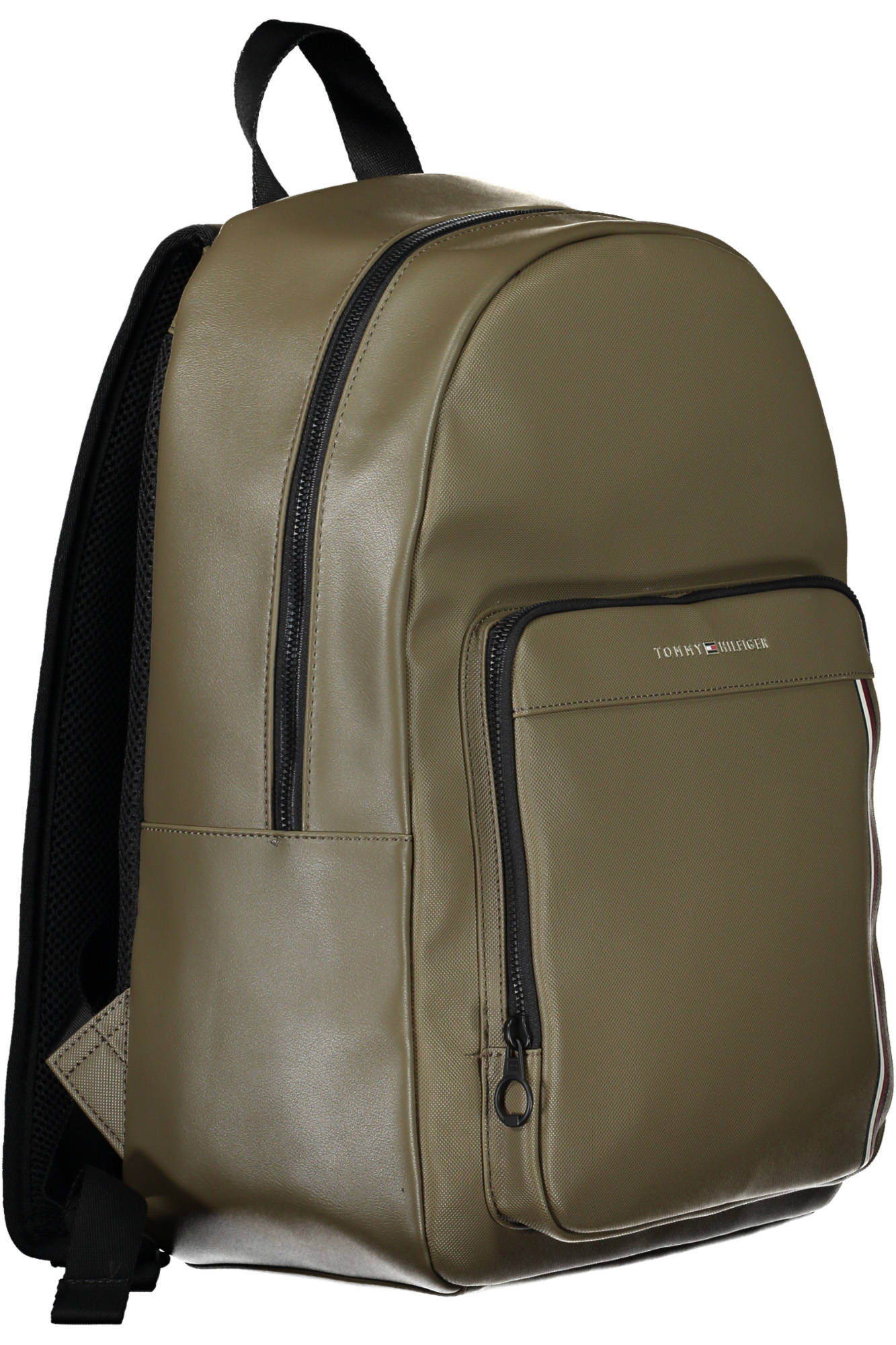 AM0AM11317_3693CE1_VERDERBU – Stylischer Herren-Rucksack in Grün mit Laptopfach und Kontrastdetails – Größe: UNI – Farbe: Verde