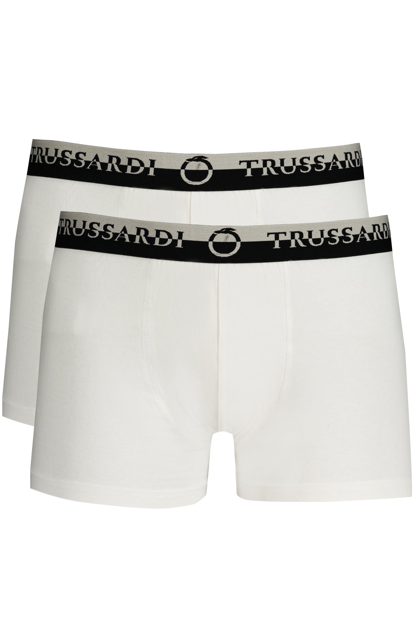 TRU2UTR03_BI01WHIT – Herren Boxershorts Weiß Doppelpack - Elastisch mit Logodruck – Größe: M, L, XL, 2XL – Farbe: Bianco