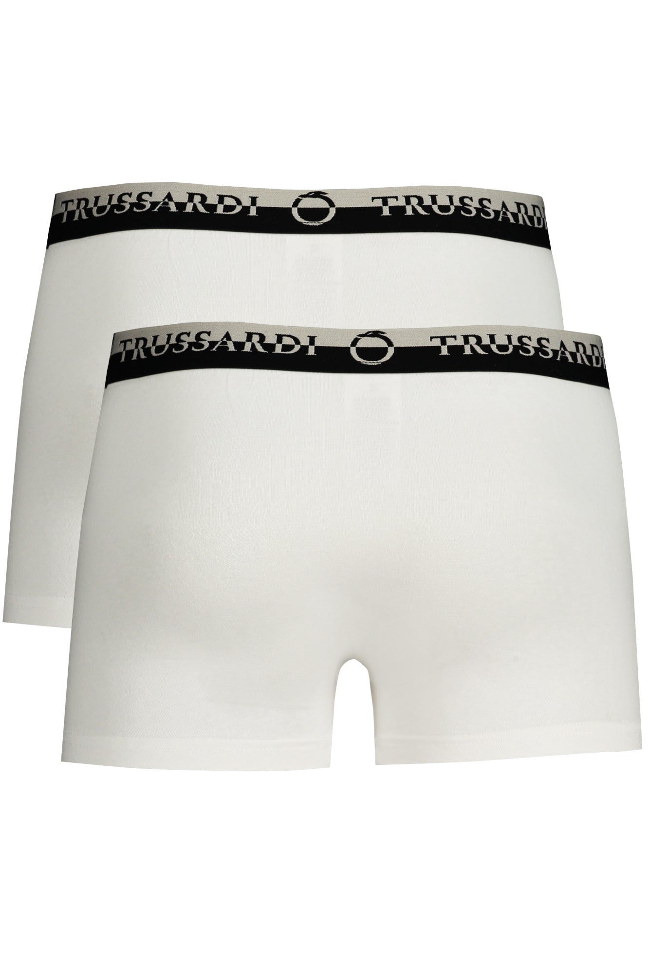 TRU2UTR03_BI01WHIT – Herren Boxershorts Weiß Doppelpack - Elastisch mit Logodruck – Größe: M, L, XL, 2XL – Farbe: Bianco