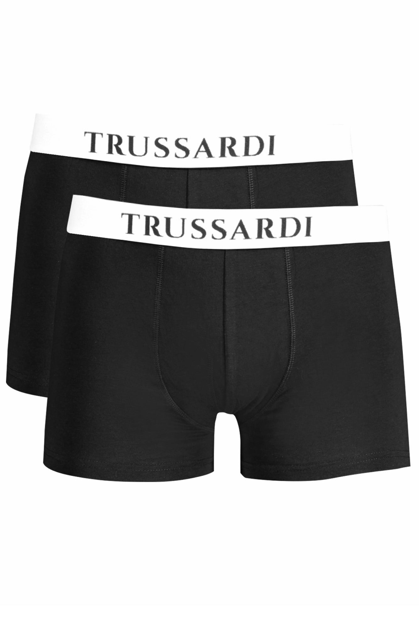 TRU2UTR01_NE03BLAC – Herren Boxershorts Schwarz: Basic Parigamba Doppelpack mit Logo-Druck – Größe: M, L, XL, 2XL – Farbe: Nero