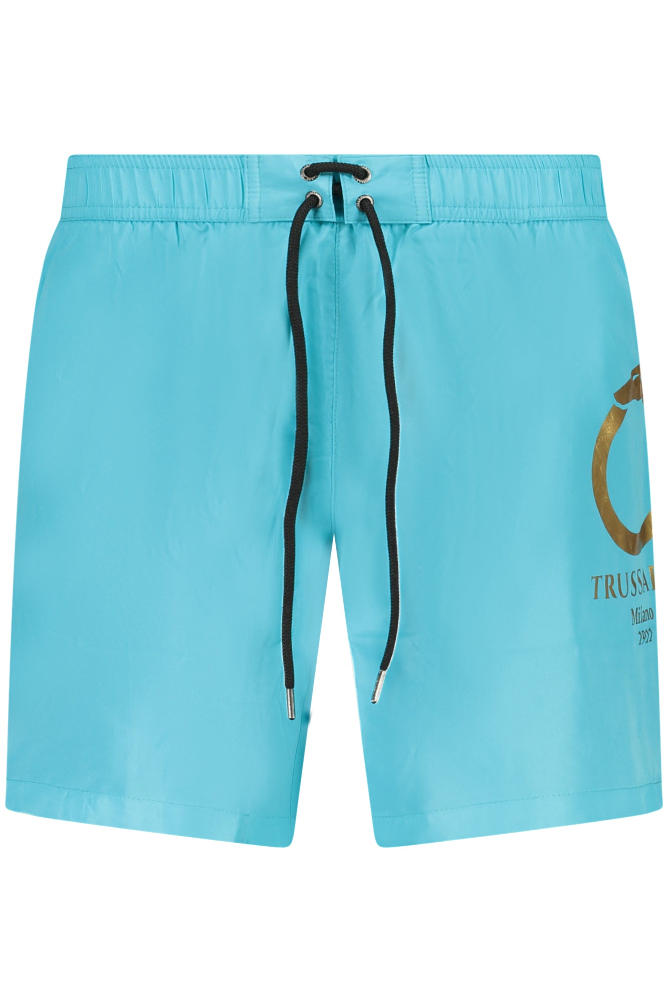 TRU2MBM05_AZ12TEAL – Elegante Herren-Badehose in Blau mit Logo & Kontrastdetails – Größe: S, M, L, XL, 2XL – Farbe: Azzurro