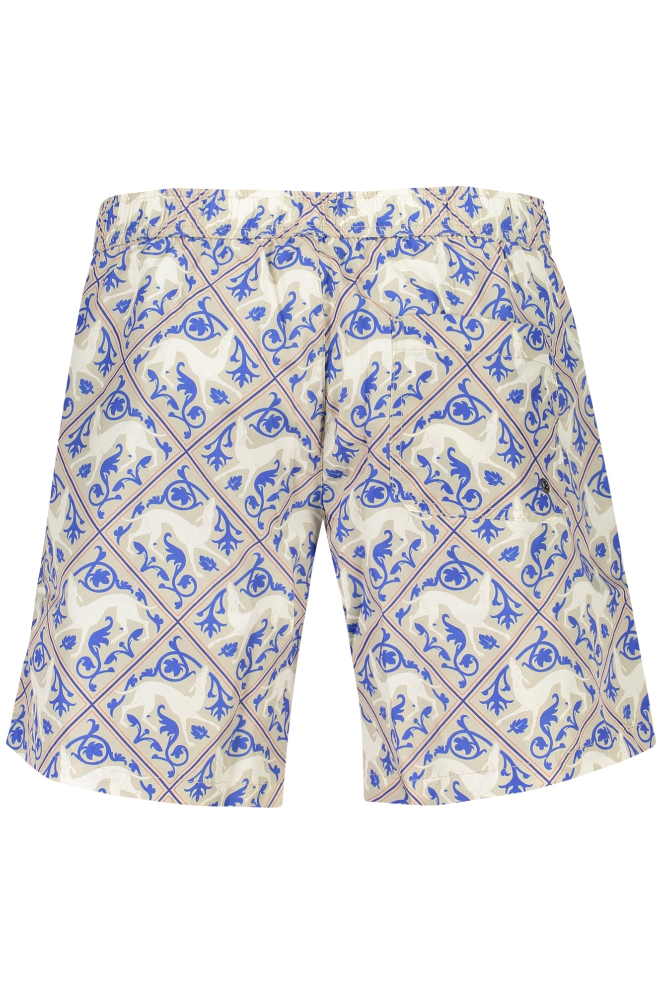 TRU2MBM12_BI01WHIT – Weiße Herren Bade-Boxershorts mit Galgomuster und Kontrastdetails – Größe: M, L, XL, 2XL – Farbe: Bianco