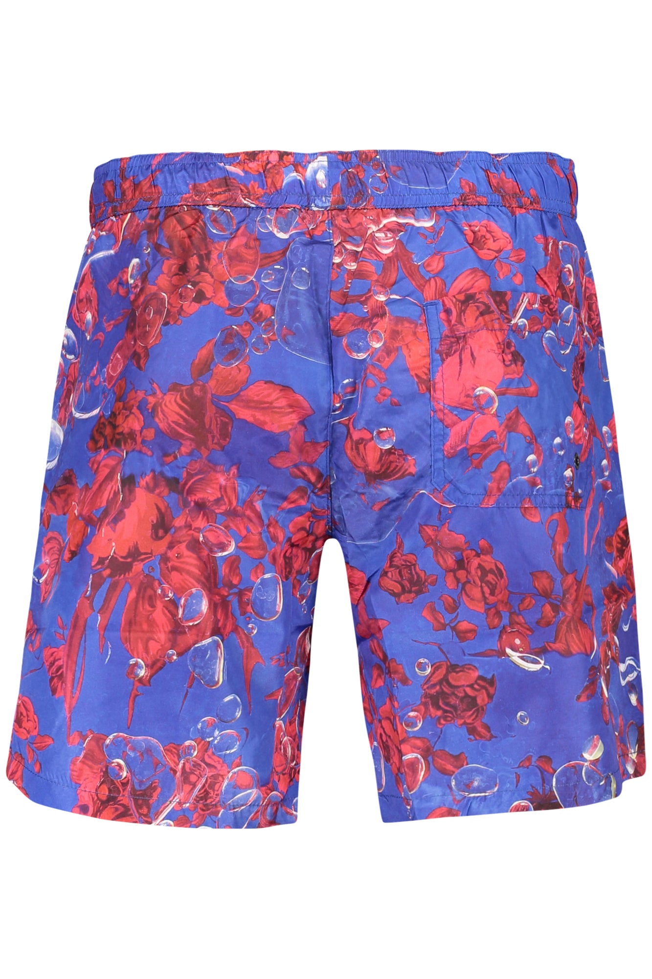 TRU2MBM10_BL13BLUE – Elegante Herren-Badeboxer Blau mit Blütenmuster und Komfort-Details – Größe: S, M, L, XL, 2XL – Farbe: Blu