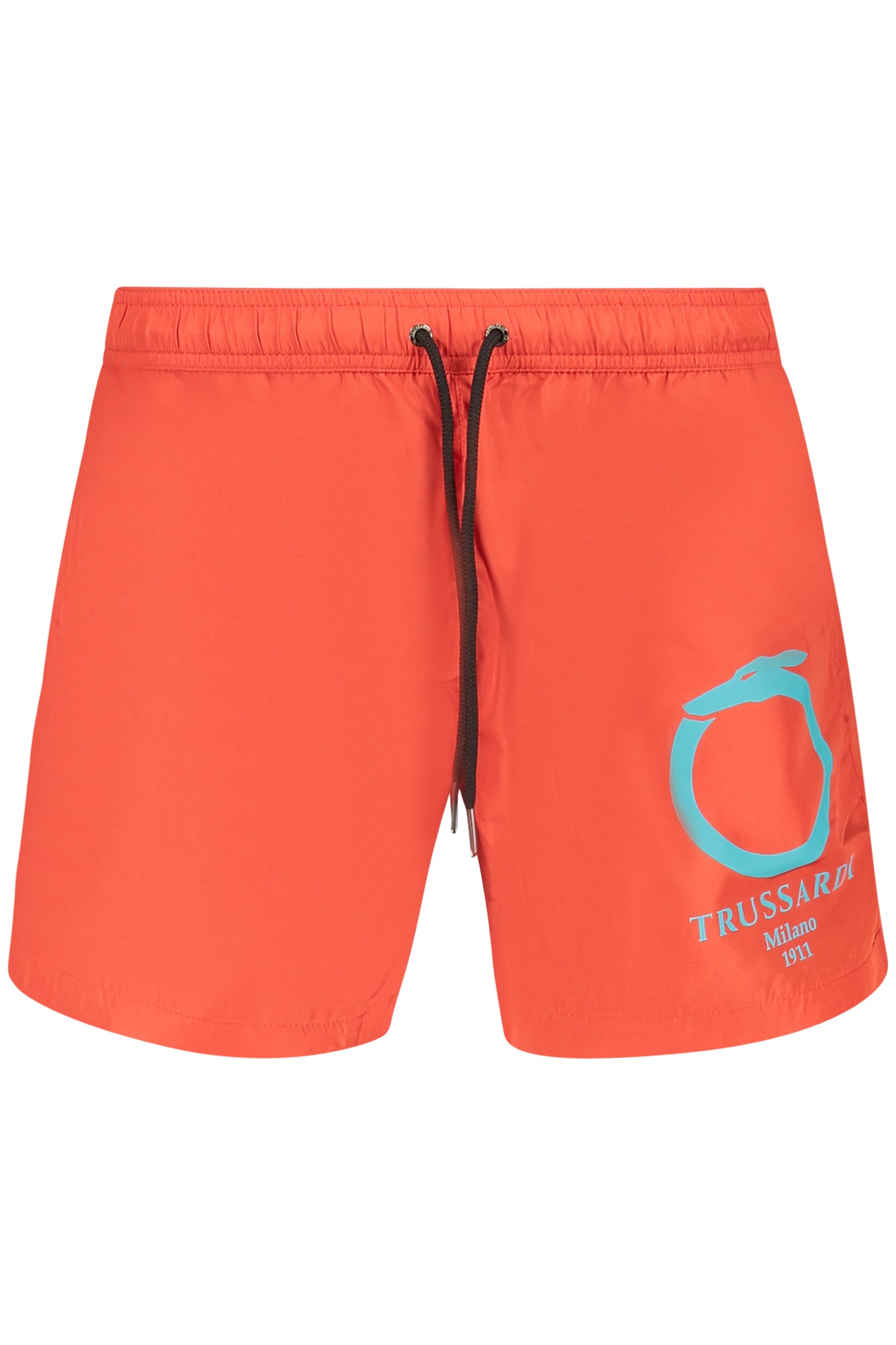 TRU2MBS01_RO11RED – Elegante rote Herren Badeboxer mit Kordelzug und Logodetail – Größe: S, M, L, XL, 2XL – Farbe: Rosso