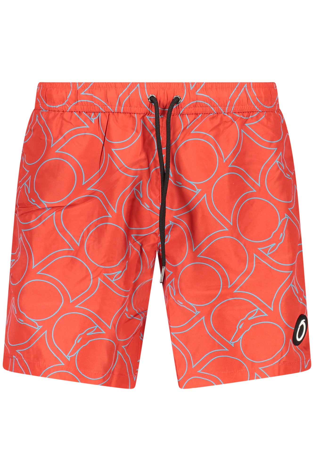 TRU2MBM07_RO11RED – Herrenbadehose Rot - Elegantes Design mit Monogramm und Details – Größe: S, M, L, XL, 2XL – Farbe: Rosso