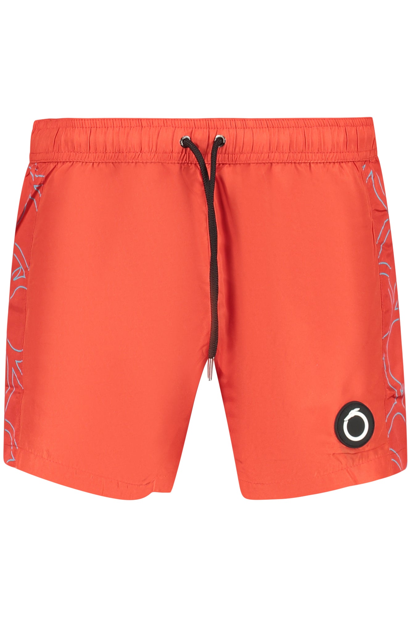 TRU2MBS02_RO11RED – Trendige rote Herren-Badeboxer mit Monogramm und Gummibund – Größe: S, M, L, XL, 2XL – Farbe: Rosso