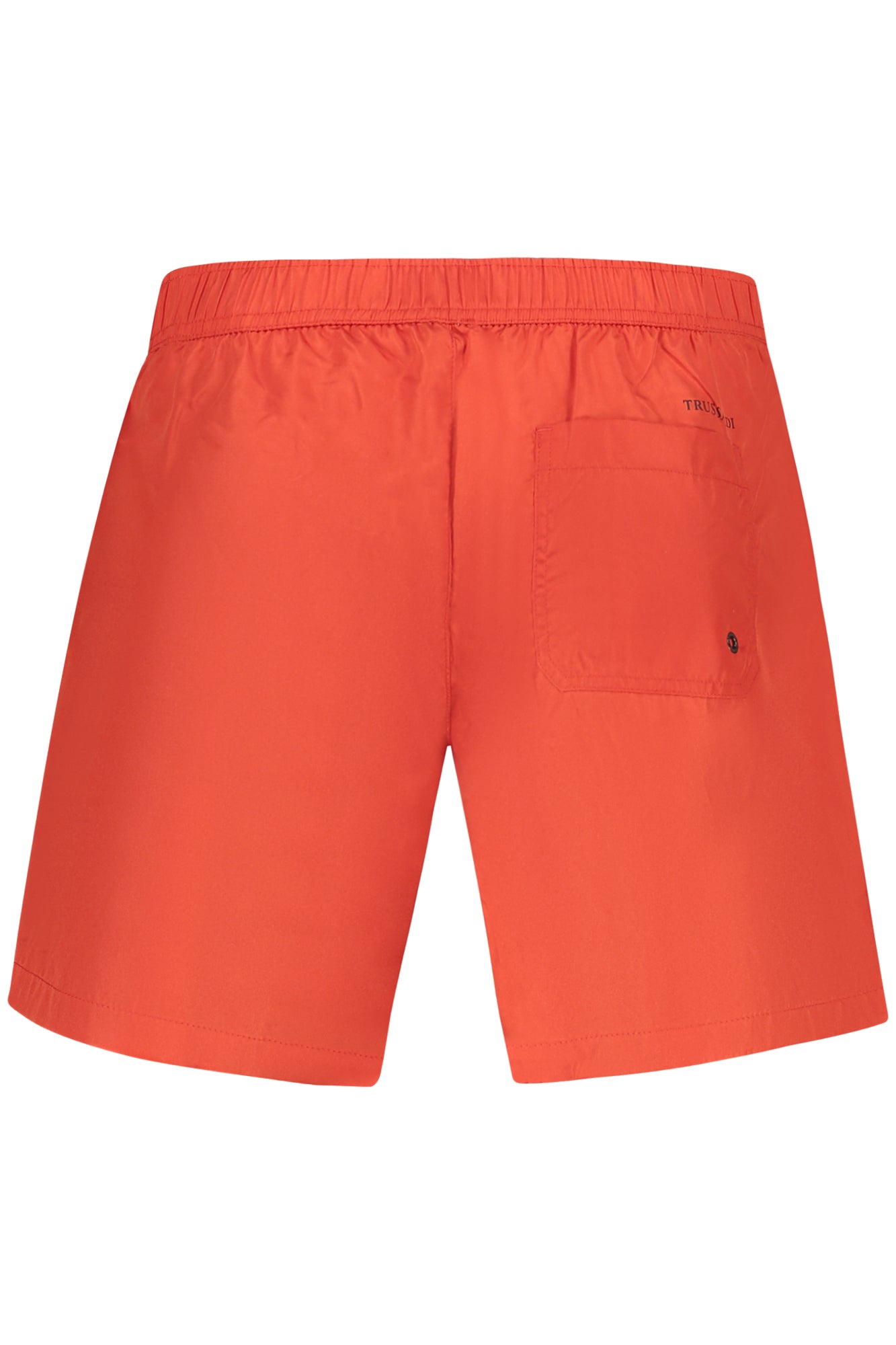 TRU2MBM04_RO11RED – Stylische rote Herren-Badehose mittellang mit Taschen und Logo – Größe: S, M, L, XL, 2XL – Farbe: Rosso